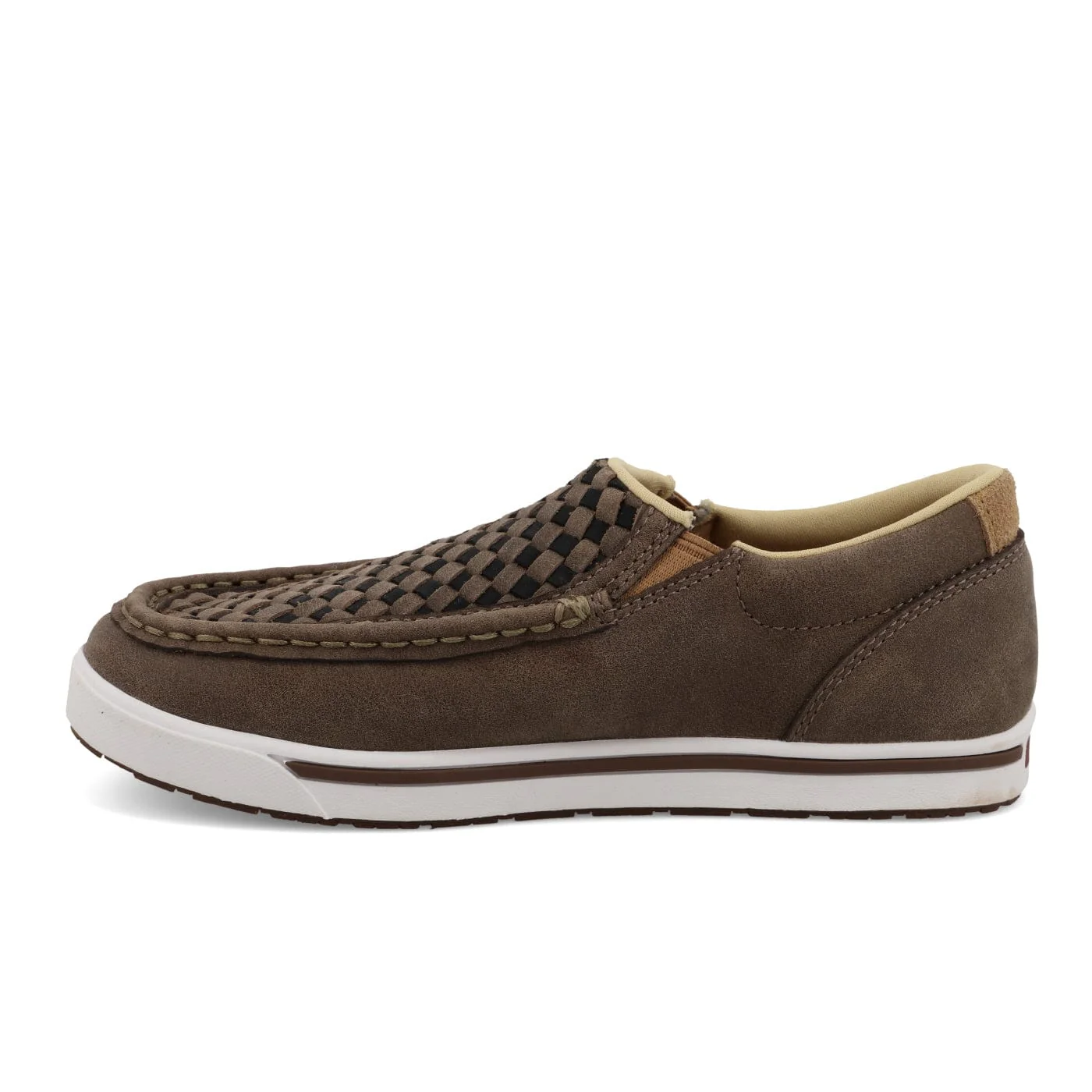 Twisted X Kids Taupe Grey & Black Slip On Kicks Shoe YCA0015 - Image 2