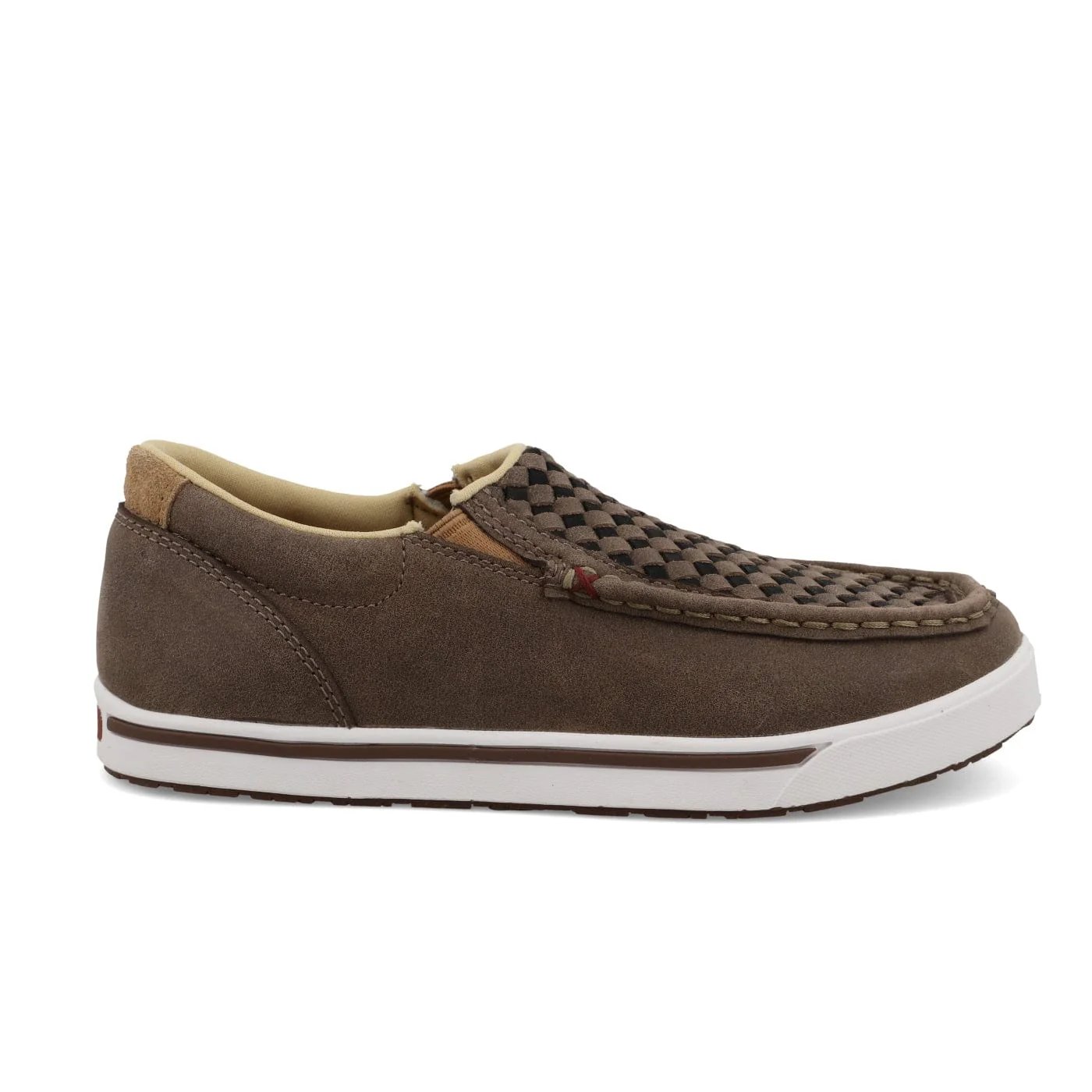 Twisted X Kids Taupe Grey & Black Slip On Kicks Shoe YCA0015 - Image 4