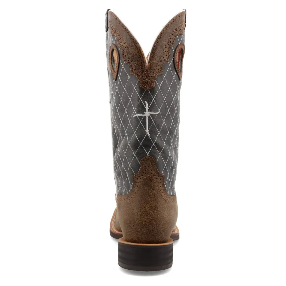 Twisted X Men's Bomber & Blue Ruff Stock Western Boot MRS0027 - Image 3