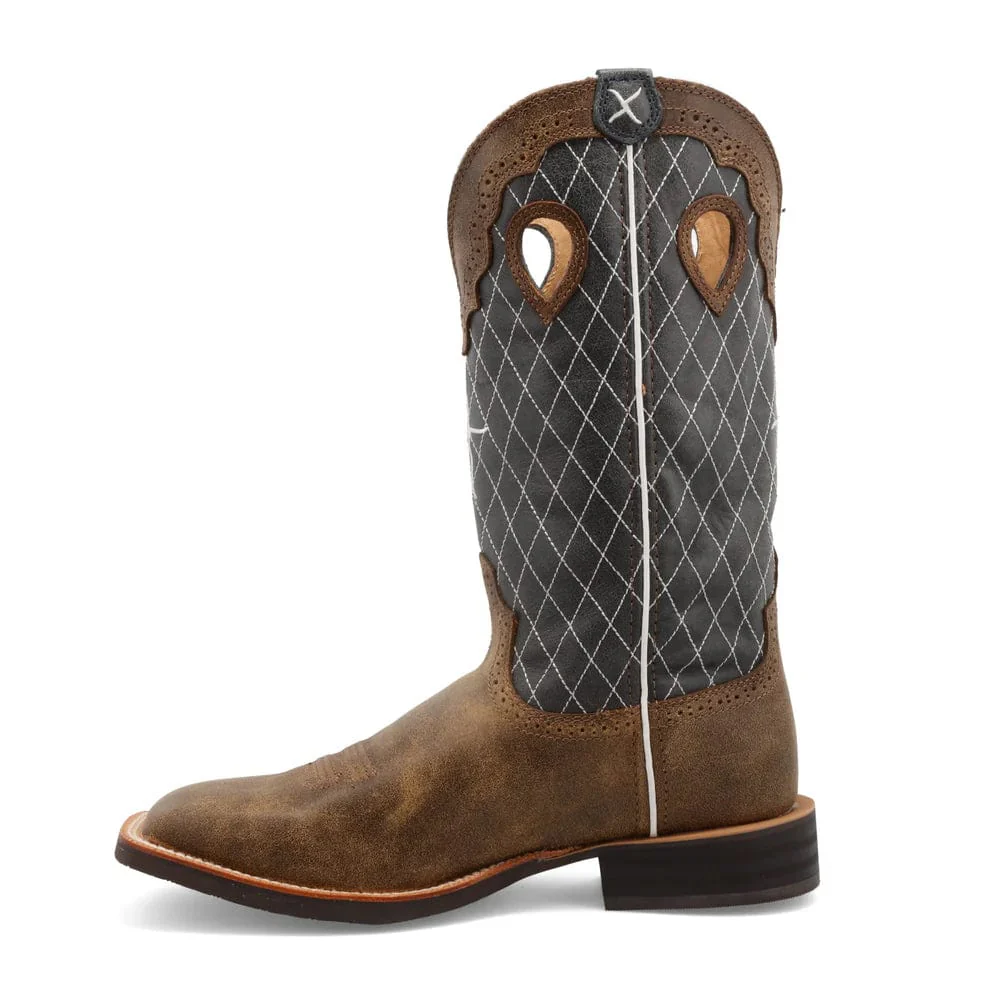 Twisted X Men's Bomber & Blue Ruff Stock Western Boot MRS0027 - Image 4