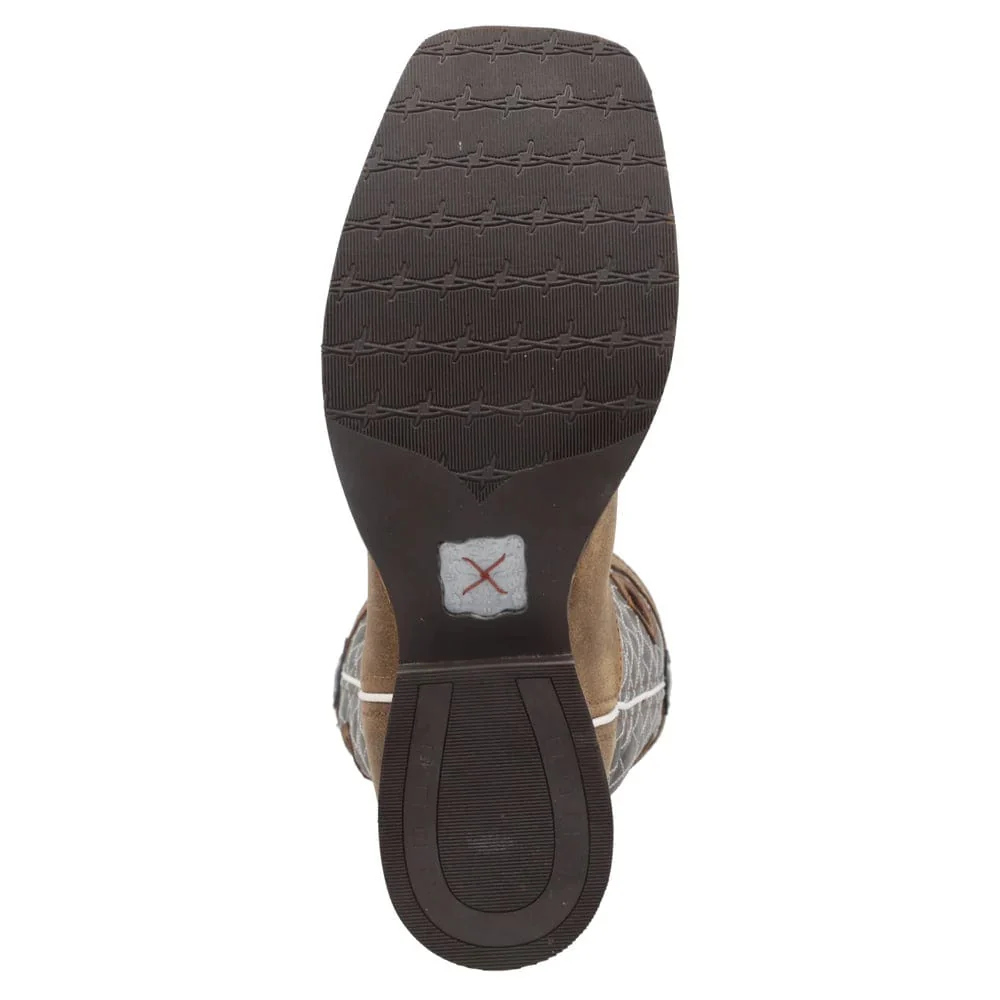 Twisted X Men's Bomber & Blue Ruff Stock Western Boot MRS0027 - Image 6