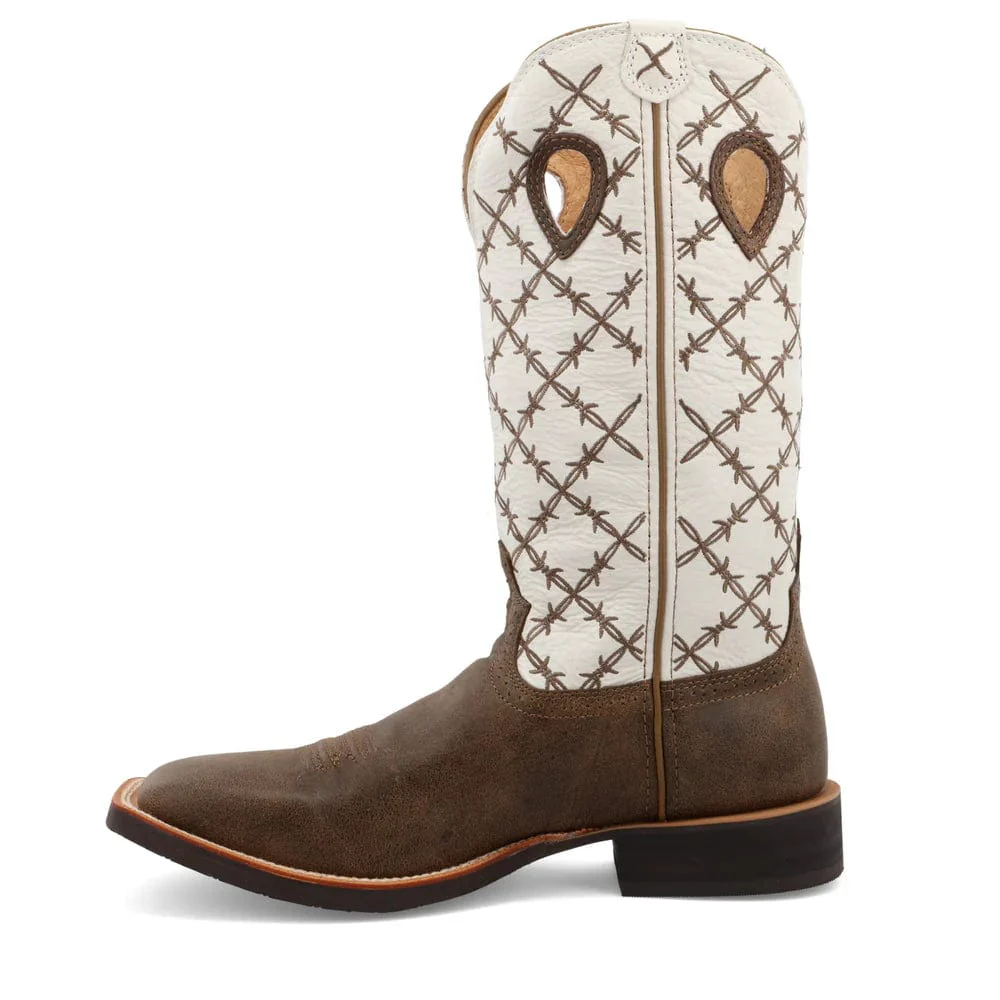 Twisted X Men's Bomber & White Ruff Stock Western Boot MRS0056 - Image 5
