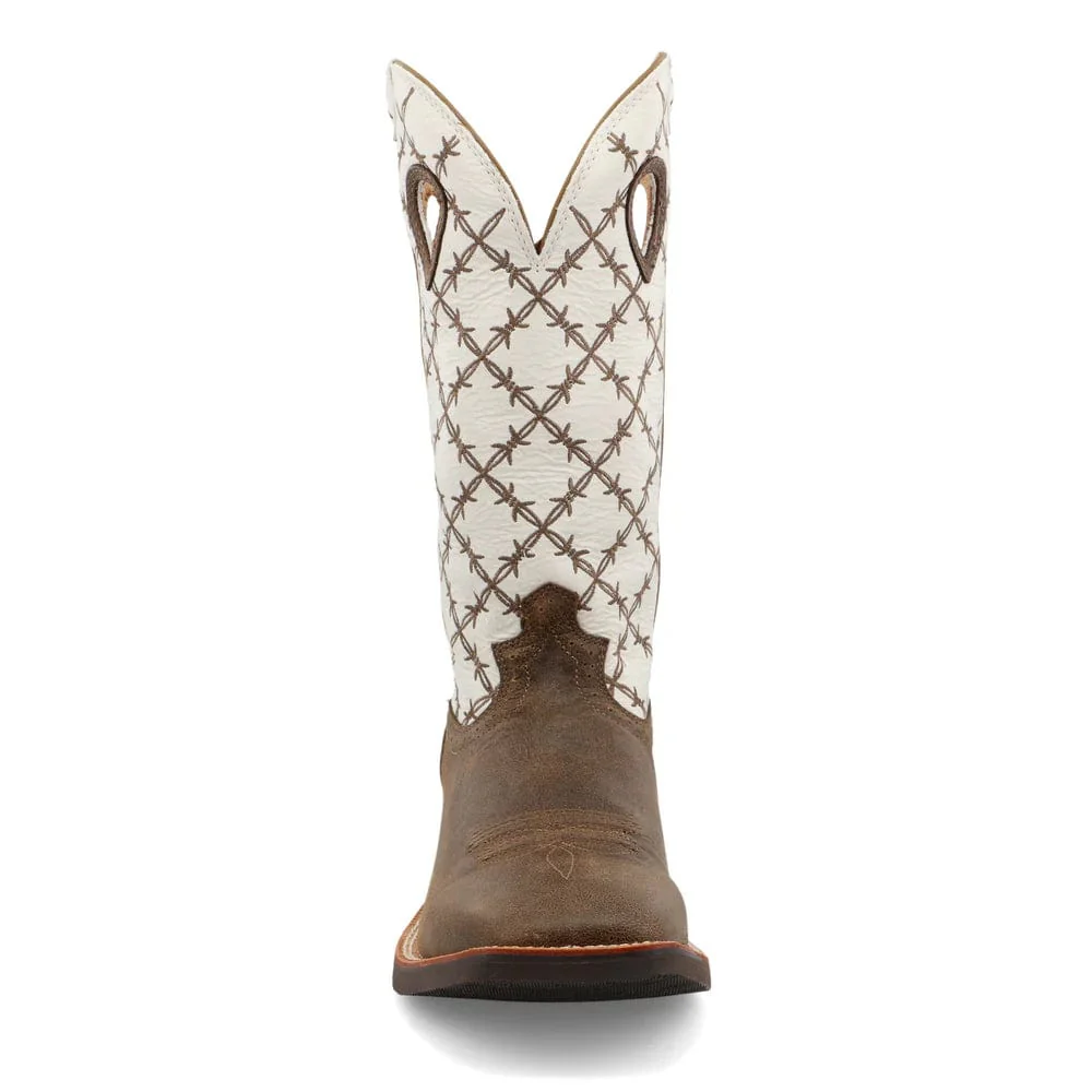 Twisted X Men's Bomber & White Ruff Stock Western Boot MRS0056 - Image 6