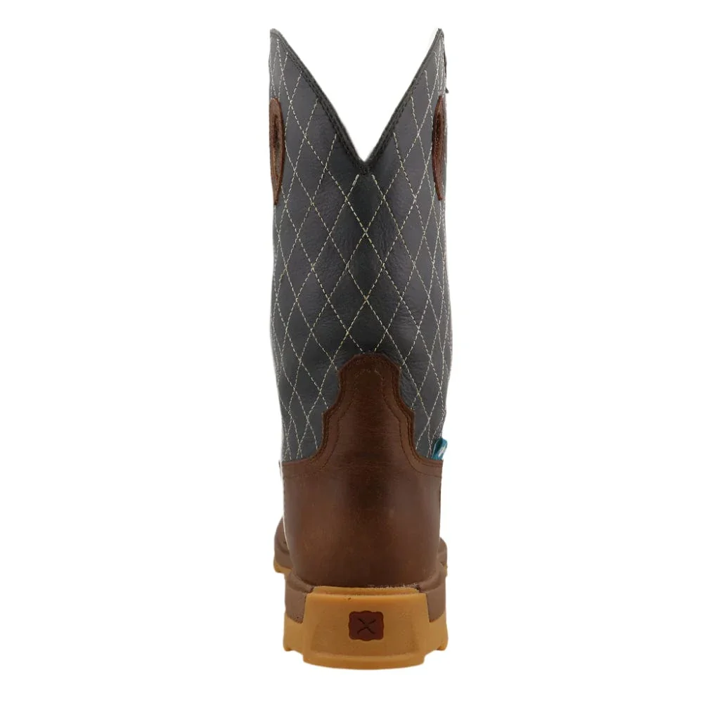 Twisted X Men's Brown & Dark Electric Blue Ultralite X no Toe Work Boot MULNW02 - Image 6