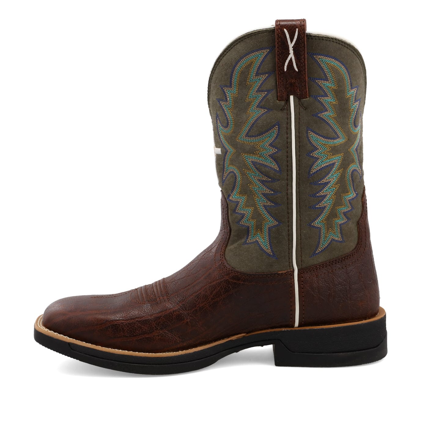 Twisted X Men's Brown & Green Tech X Western Boot MXW0004 - Image 2