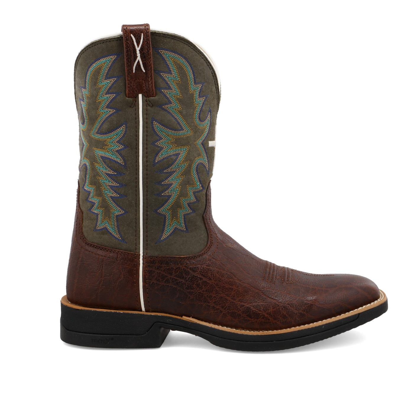 Twisted X Men's Brown & Green Tech X Western Boot MXW0004 - Image 4