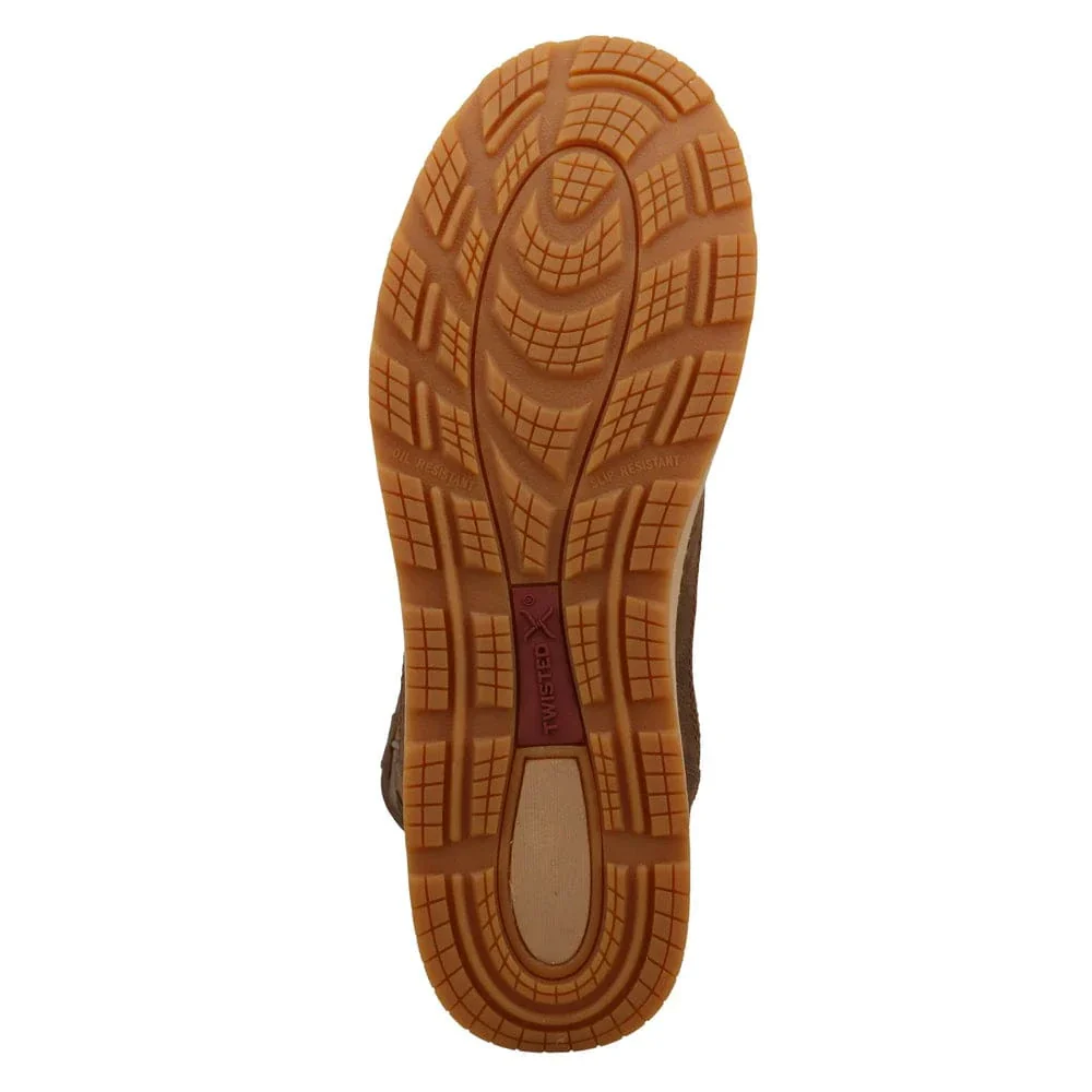 Twisted X Men's Brunette & Pecan Pull On Wedge Sole Work Boot MCBX001 - Image 4