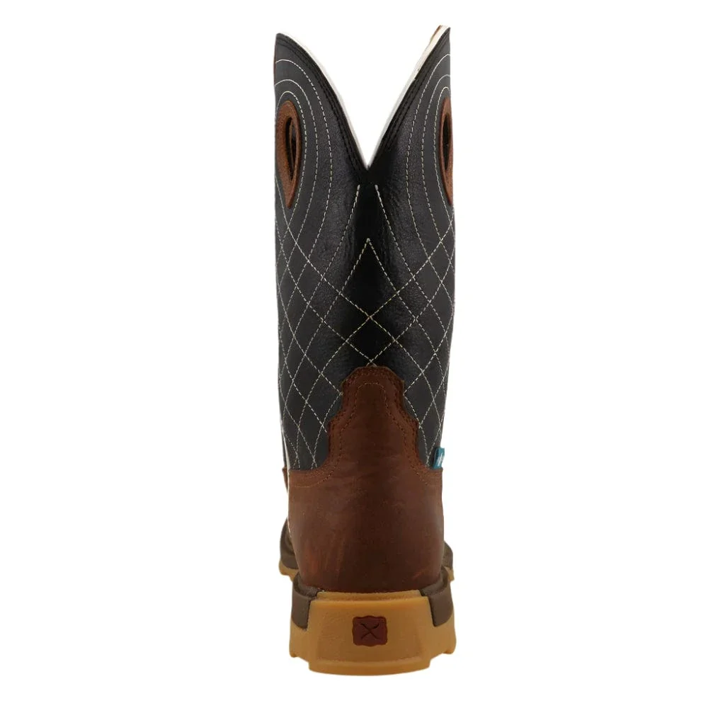 Twisted X Men's Clay & Black Ultralite X no Toe Work Boot MULNW04 - Image 3