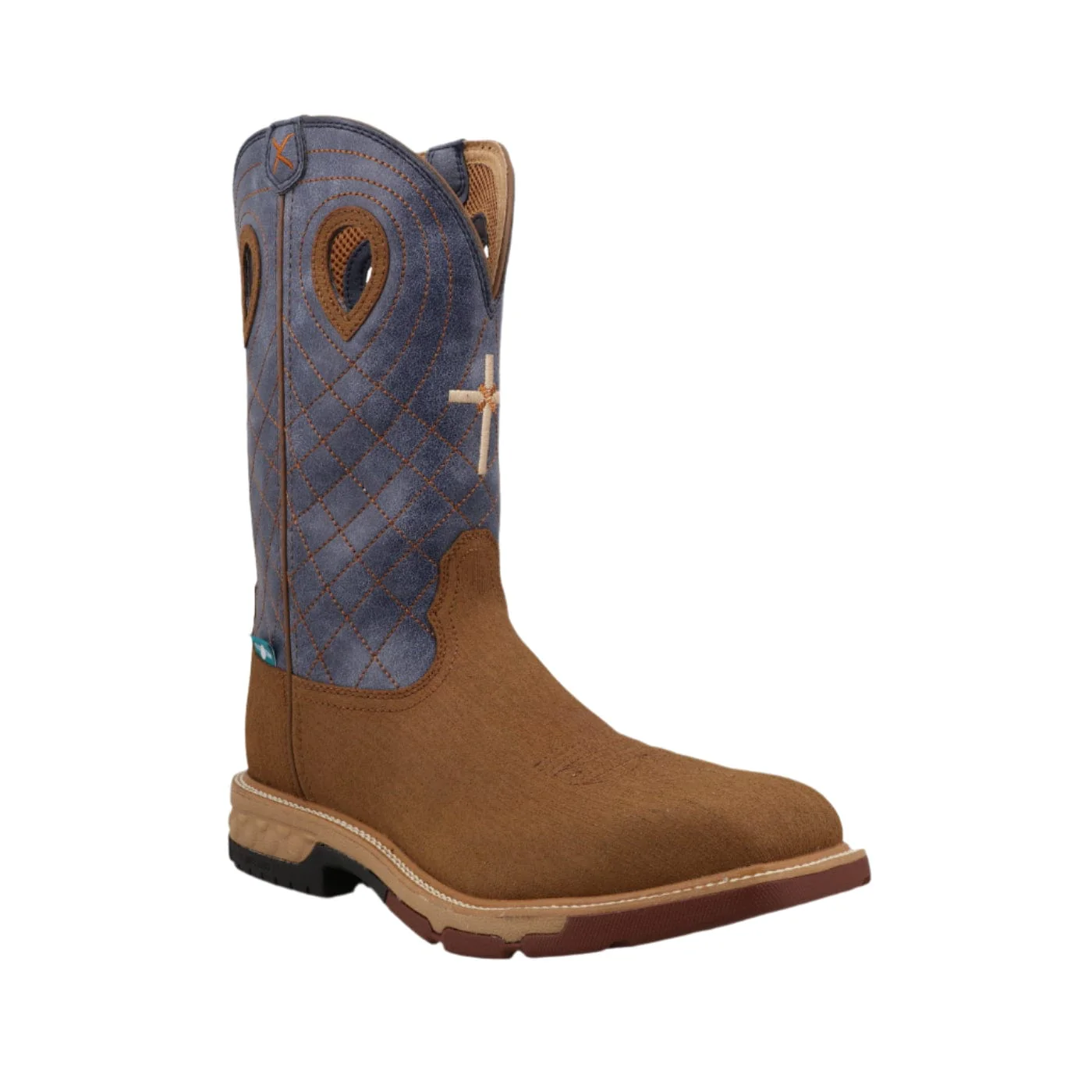 Twisted X Men's Clay & Peacock Alloy Toe Western Work Boot MXBAW06