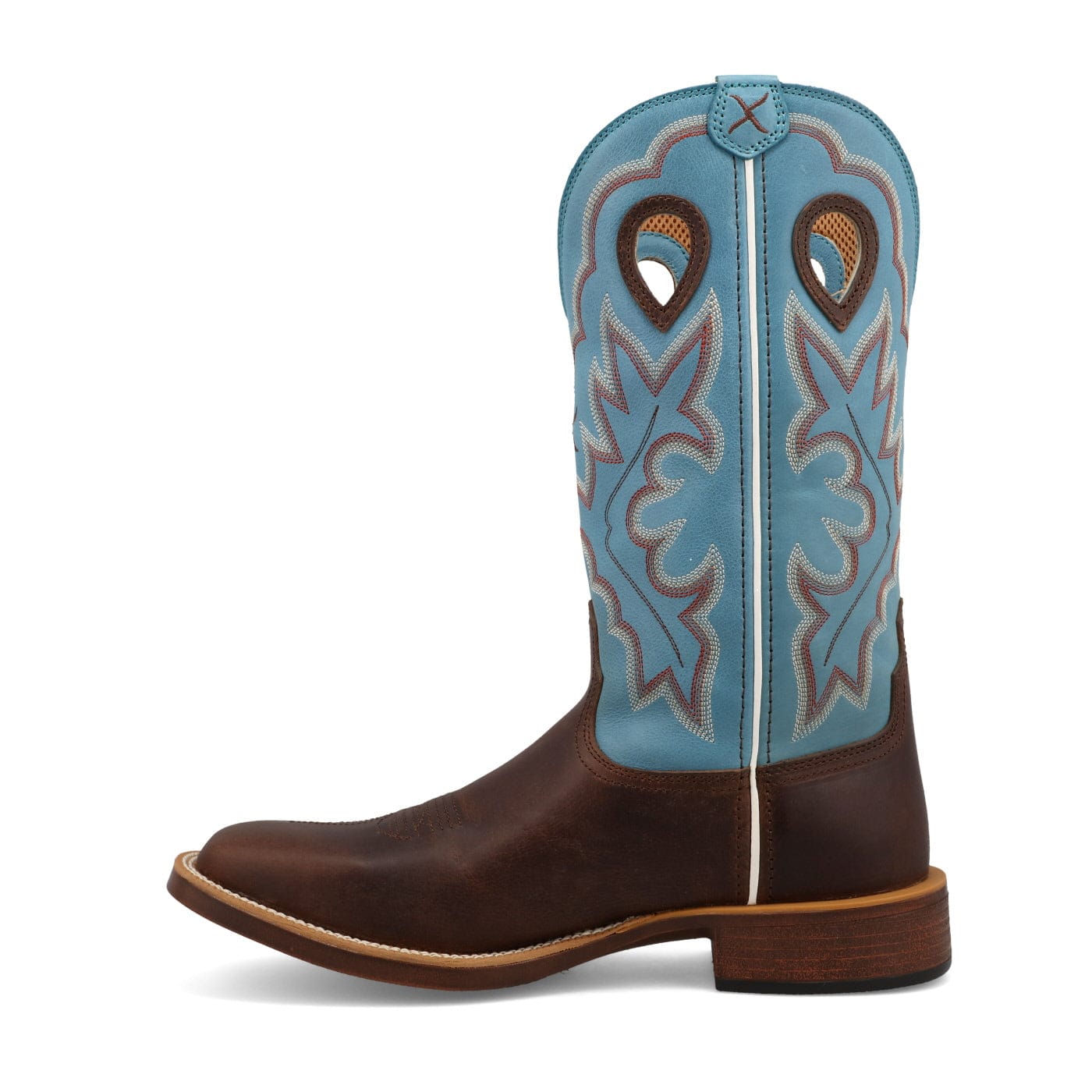 Twisted X Men's Dark Brown & Lagoon Top Hand Western Boot MTH0031 - Image 2