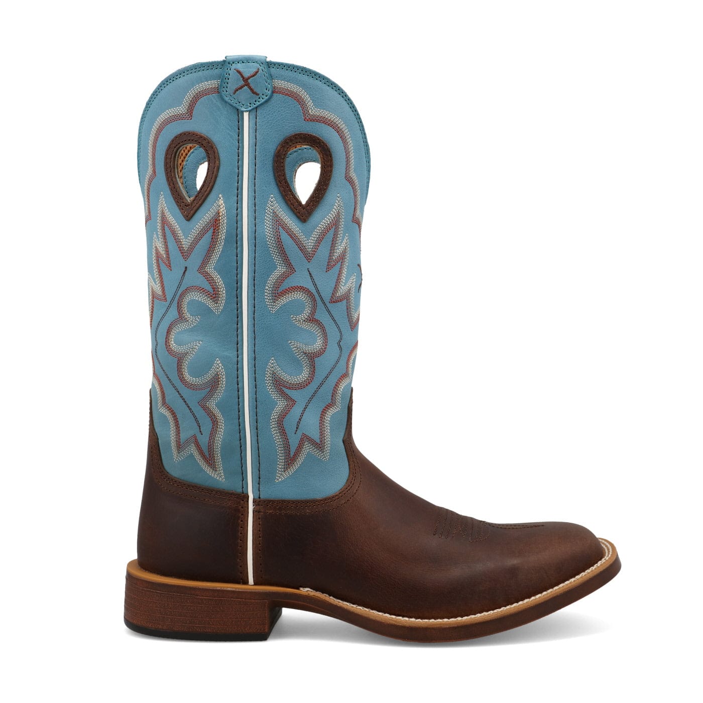 Twisted X Men's Dark Brown & Lagoon Top Hand Western Boot MTH0031 - Image 3