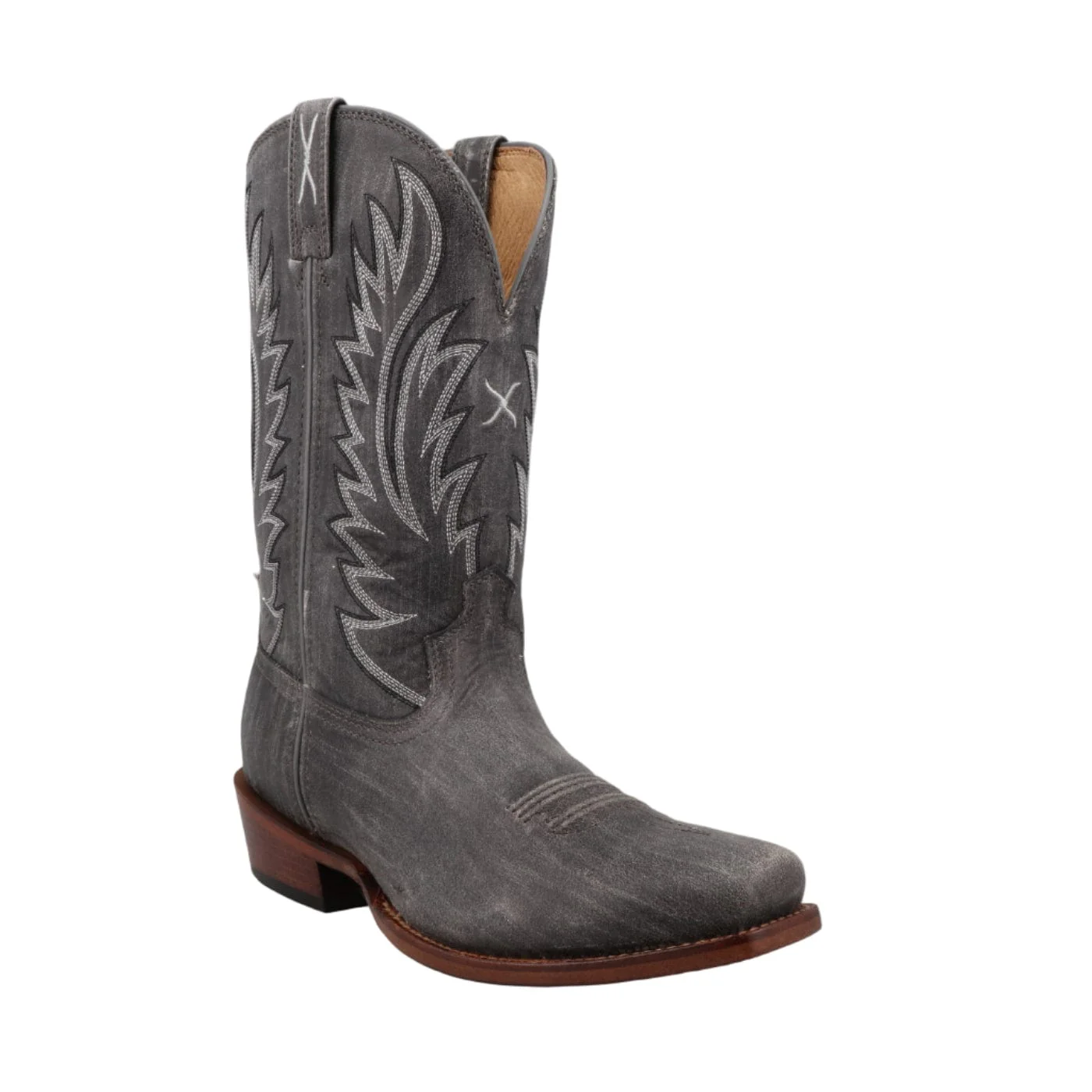 Twisted X Men's Distressed Charcoal Tech X Western Boot MXTL017