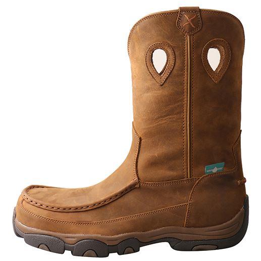 Twisted X Men's Distressed Saddle Tan Waterproof Hiker Boots MHKBW01 - Image 3