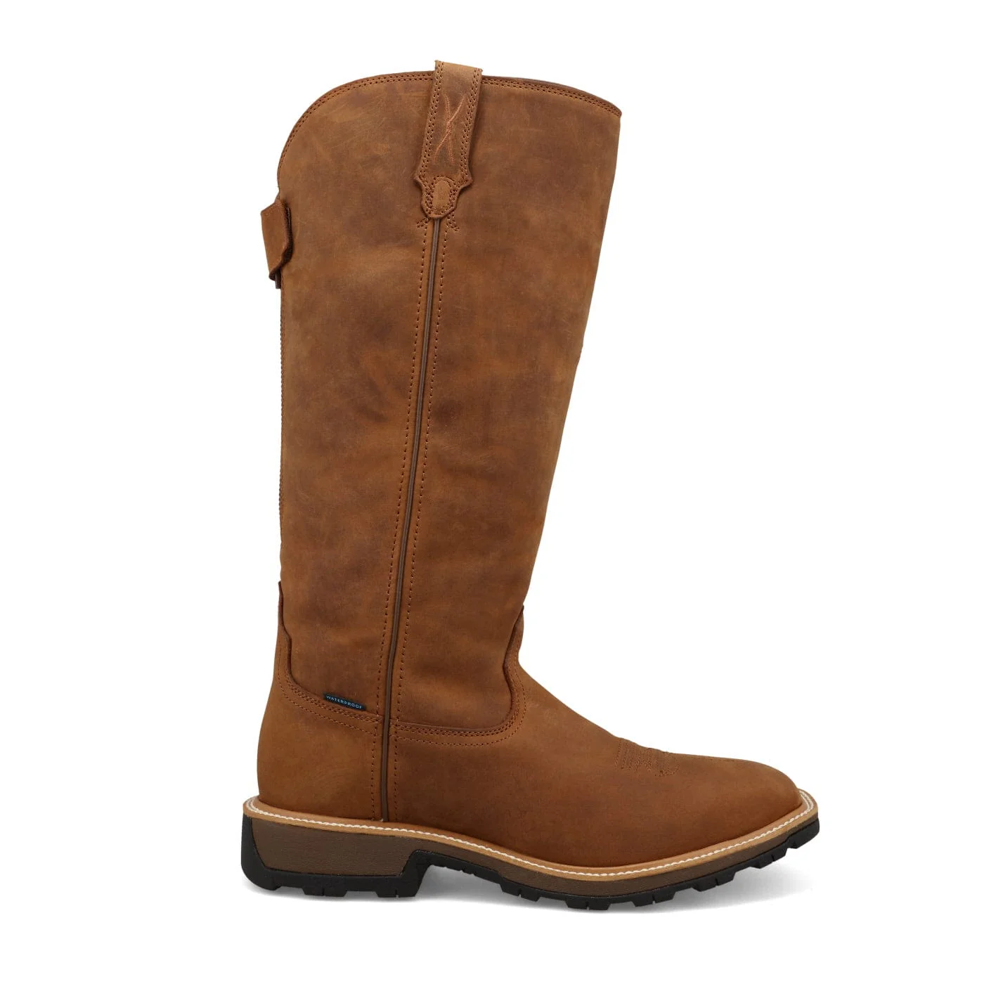 Twisted X Men's Distressed Saddle Ultralite X Waterproof Snake Boot MUWV001 - Image 3