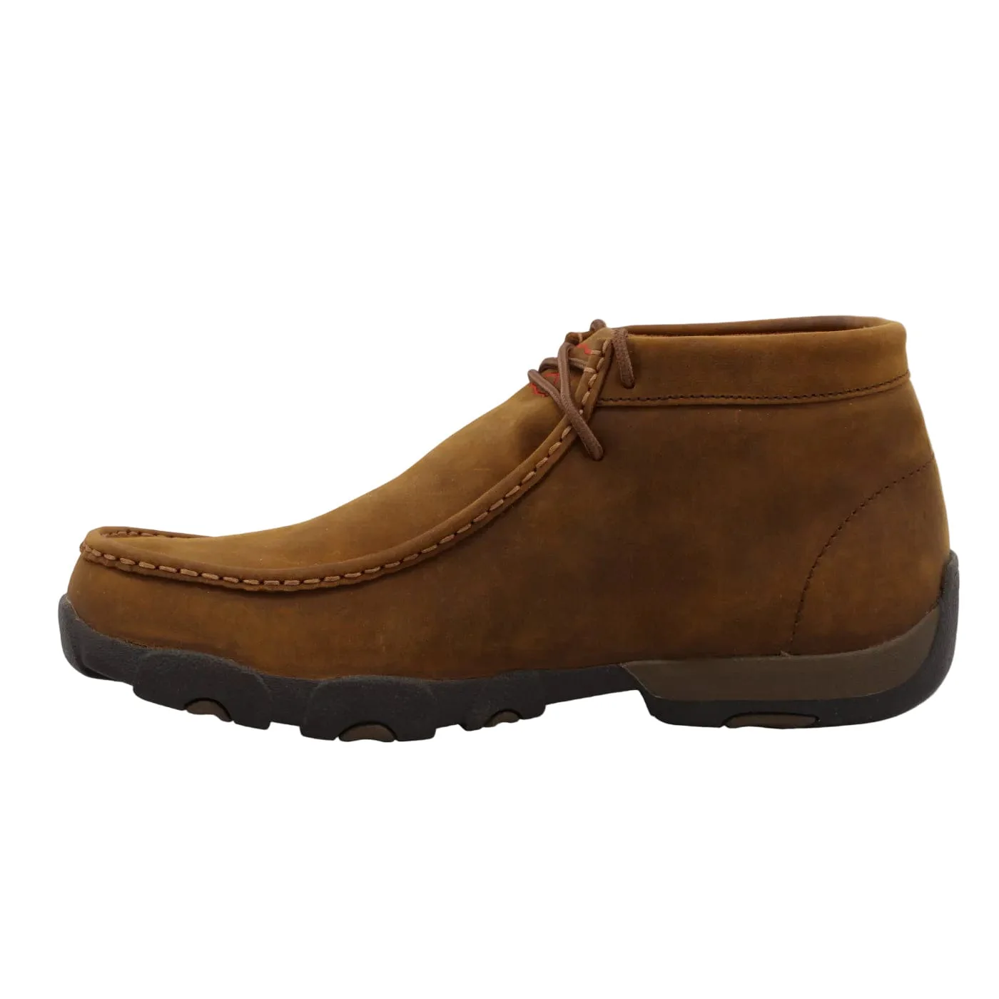 Twisted X Men's Distressed Saddle Waterproof Work Chukka Driving Moc MDMW001 - Image 2