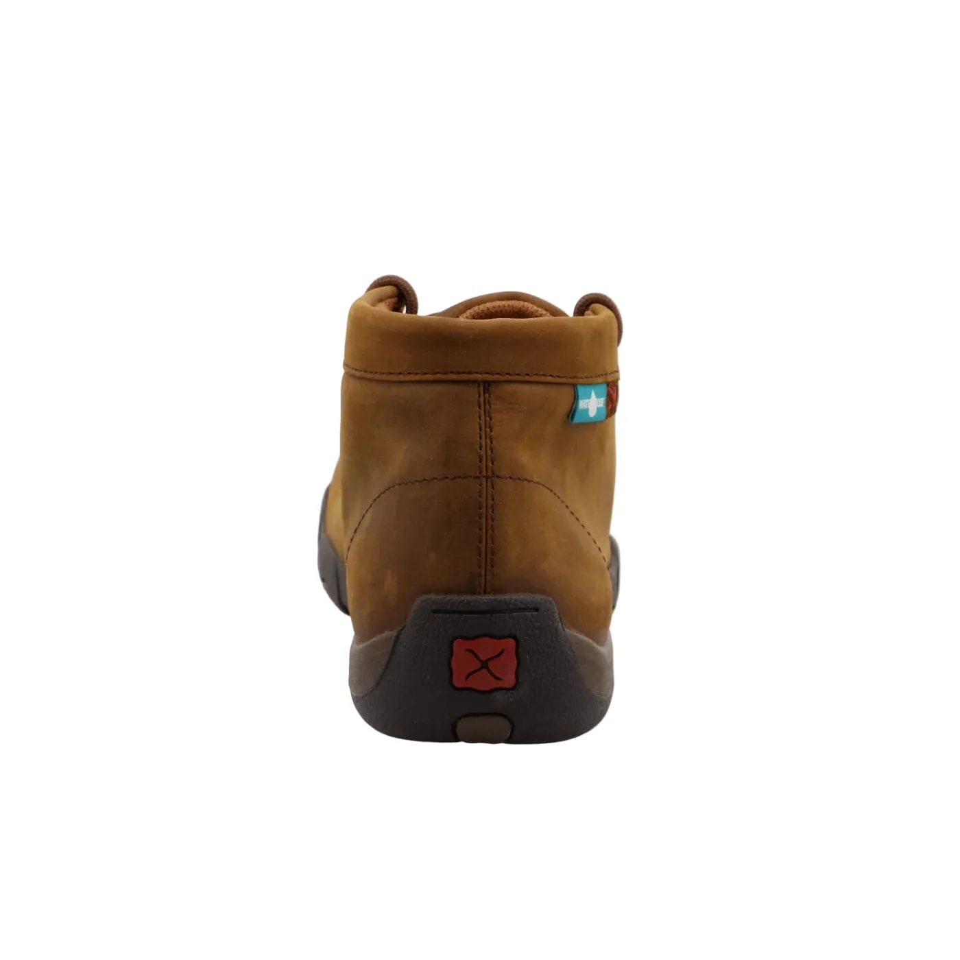 Twisted X Men's Distressed Saddle Waterproof Work Chukka Driving Moc MDMW001 - Image 5
