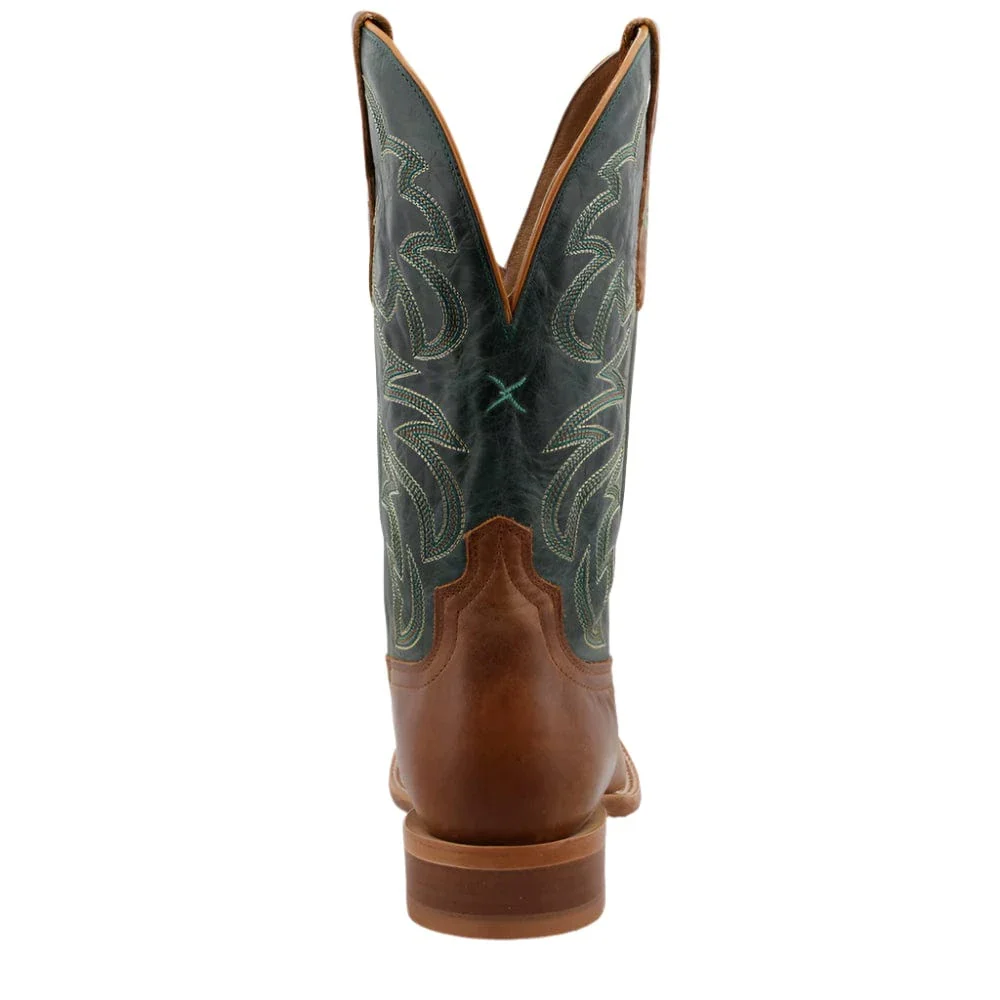 Twisted X Men's Light Tan & Teal Rancher Western Boot MRAL027 - Image 5