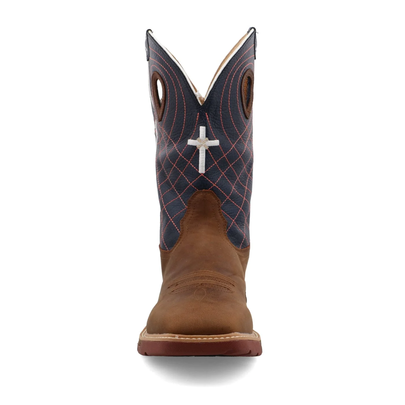 Twisted X Men's Mocha & vy Western Work Boot MXBW001 - Image 5