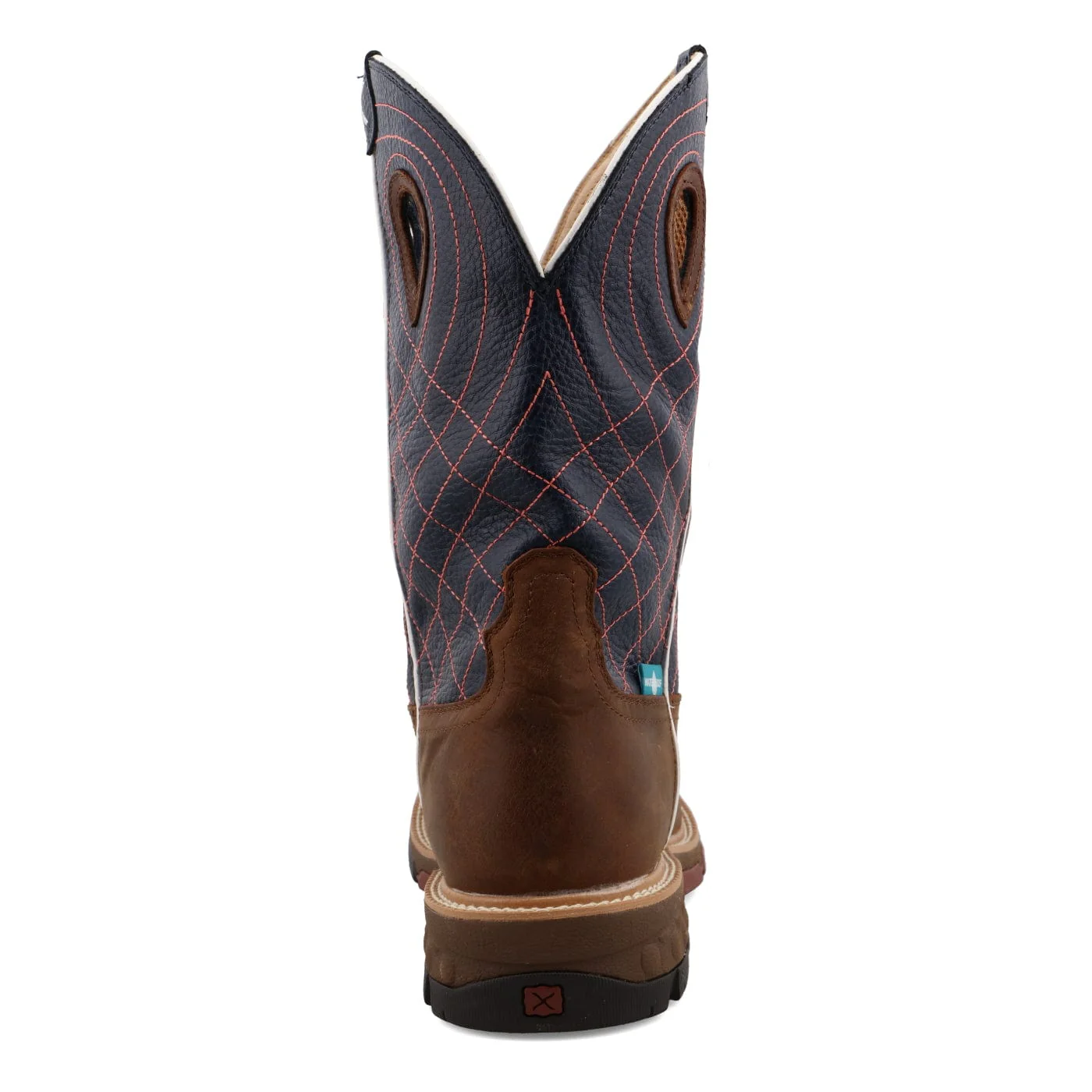 Twisted X Men's Mocha & vy Western Work Boot MXBW001 - Image 6