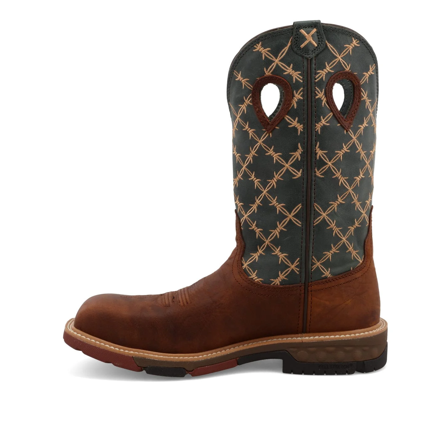 Twisted X Men's Mocha & Slate Western Work Boot MXBN002 - Image 2