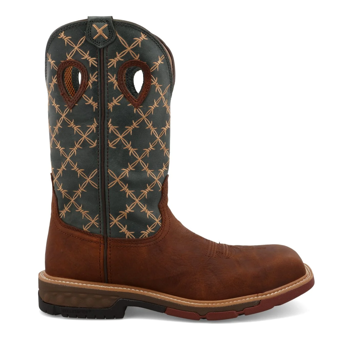 Twisted X Men's Mocha & Slate Western Work Boot MXBN002 - Image 4