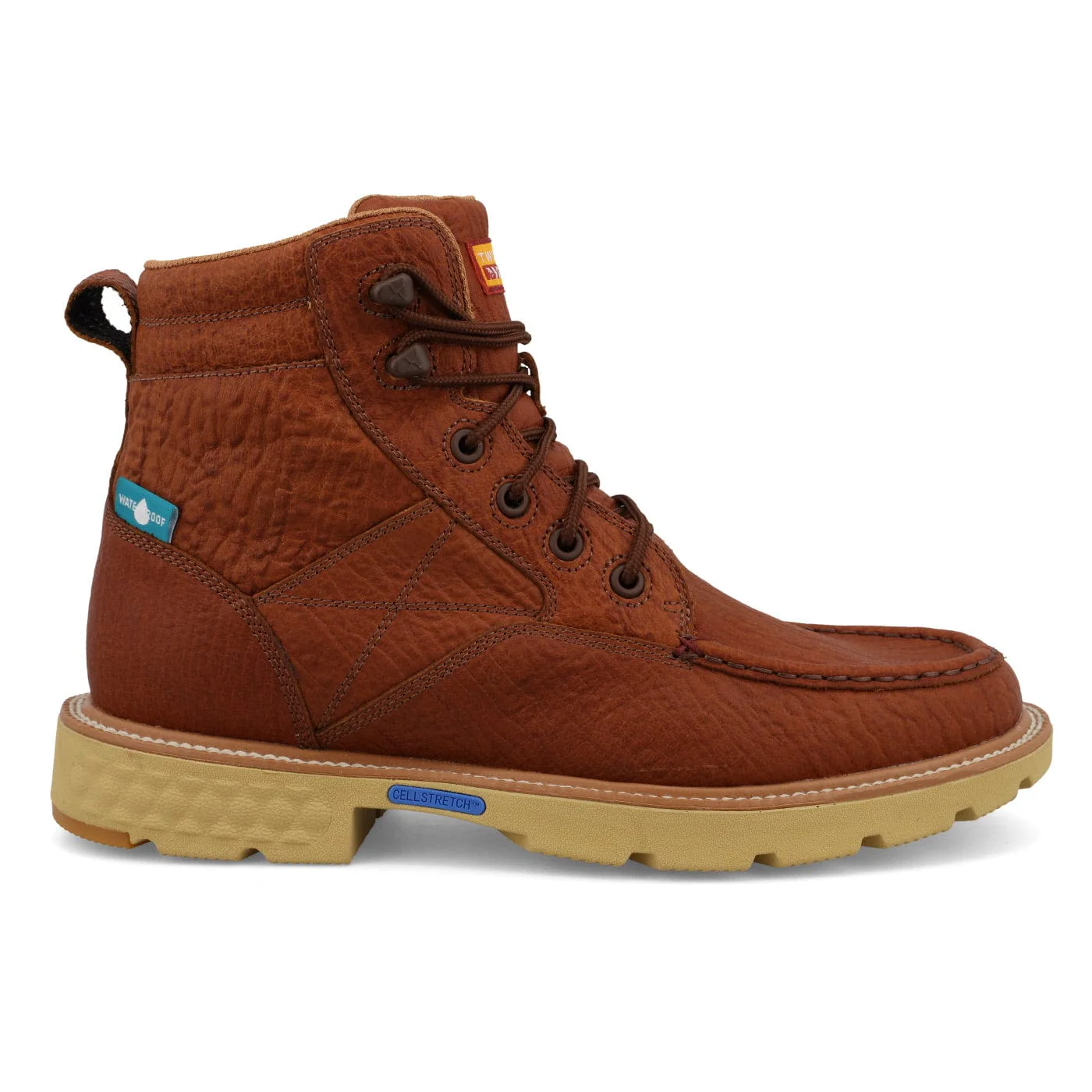 Twisted X Men's Rust Waterproof Lace Up Work Boot MXCW005 - Image 4