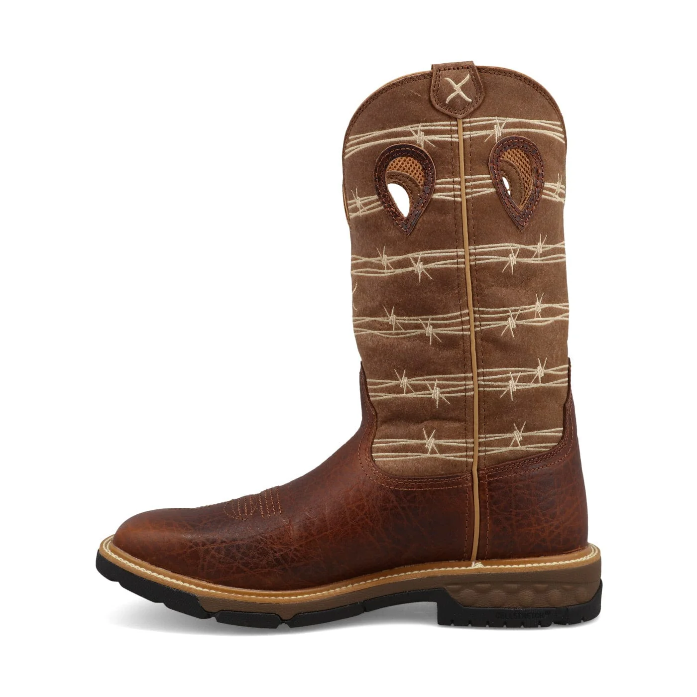 Twisted X Men's Rustic Brown & Lion Tan Western Work Boot MXB0010 - Image 2