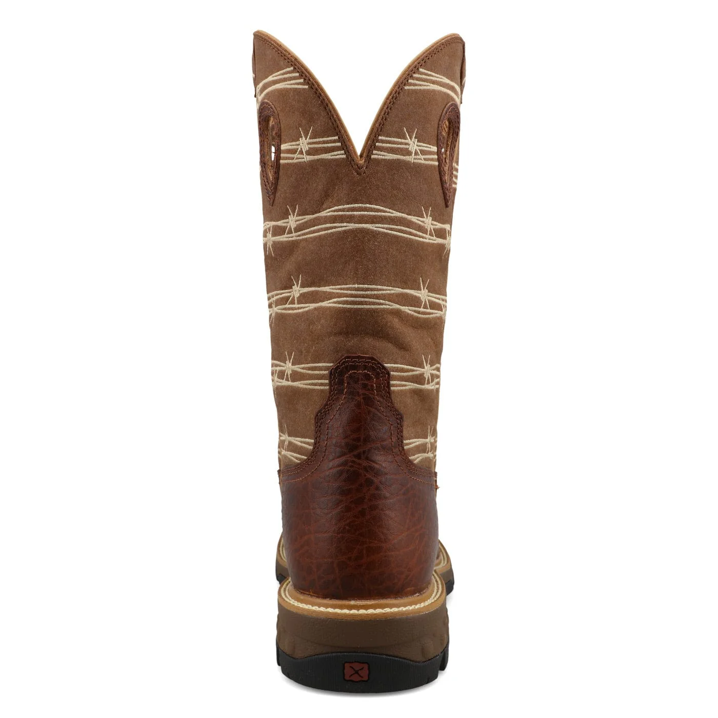 Twisted X Men's Rustic Brown & Lion Tan Western Work Boot MXB0010 - Image 6