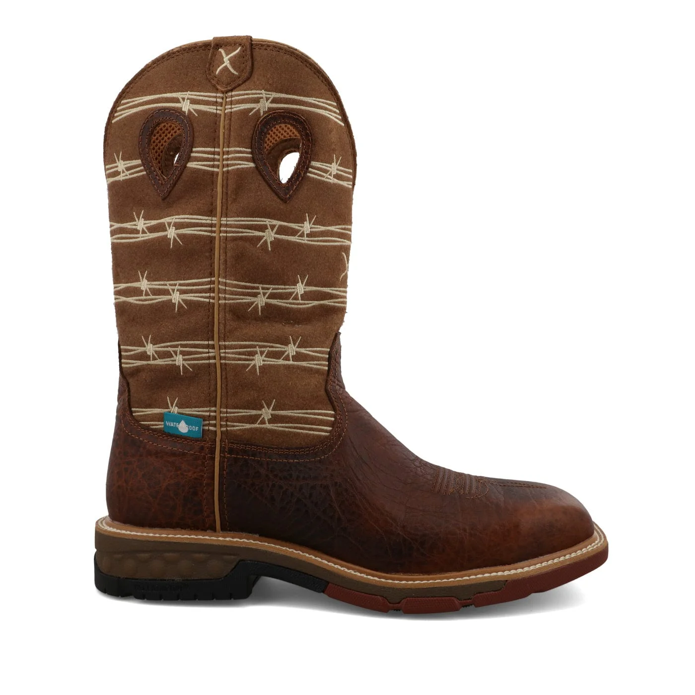 Twisted X Men's Rustic Brown & Lion Tan Western Work Boot MXBAW05 - Image 4