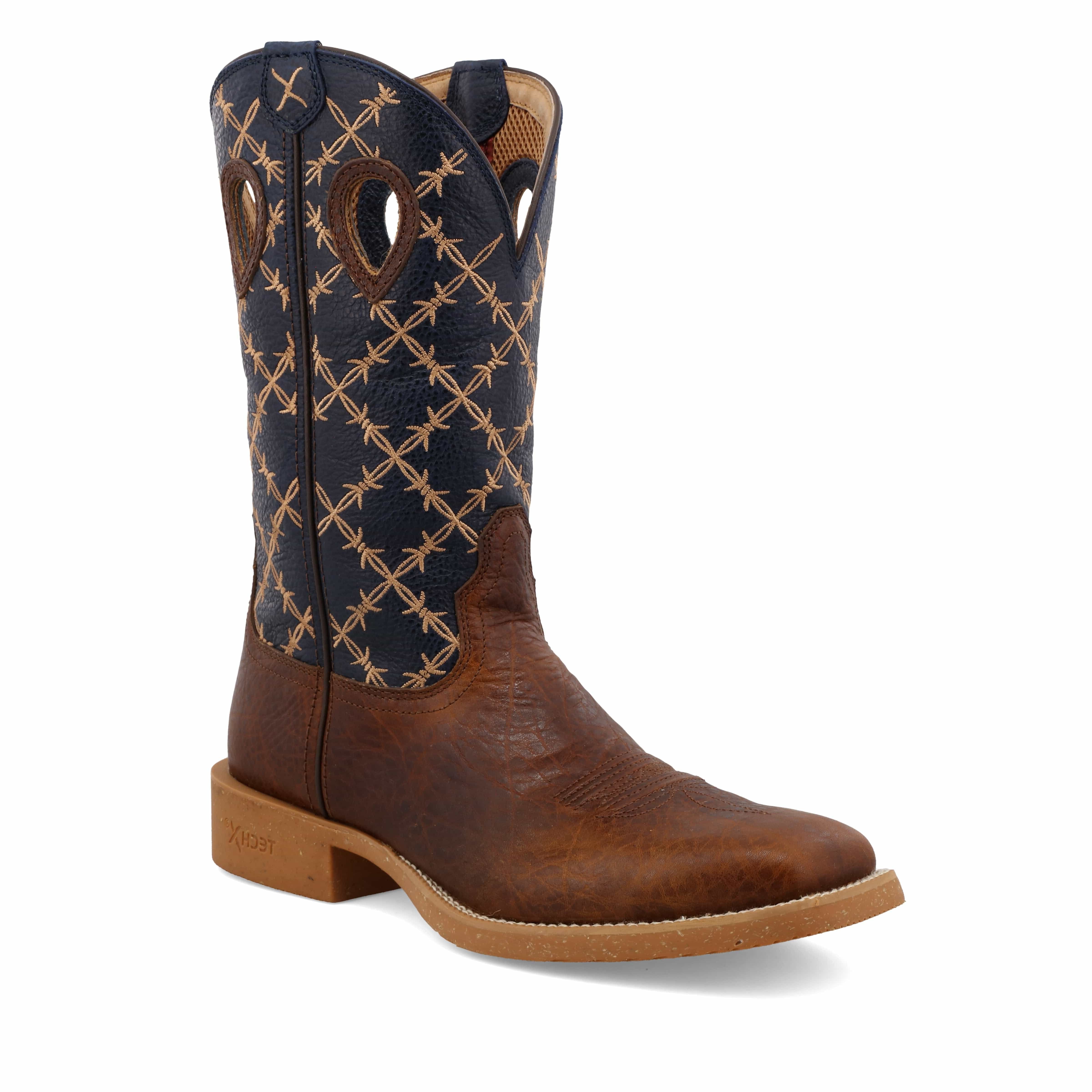 Twisted X Men's Rustic Brown & vy Tech X Western Boot MXTR004