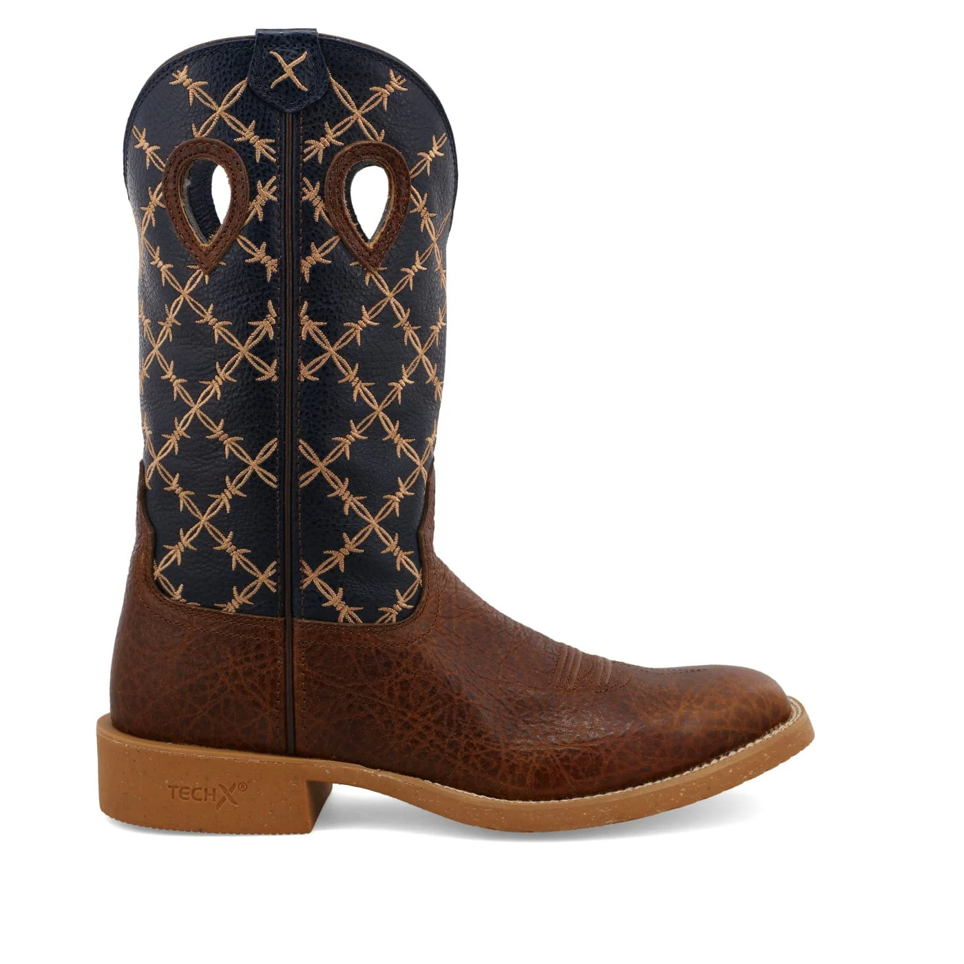Twisted X Men's Rustic Brown & vy Tech X Western Boot MXTR004 - Image 4