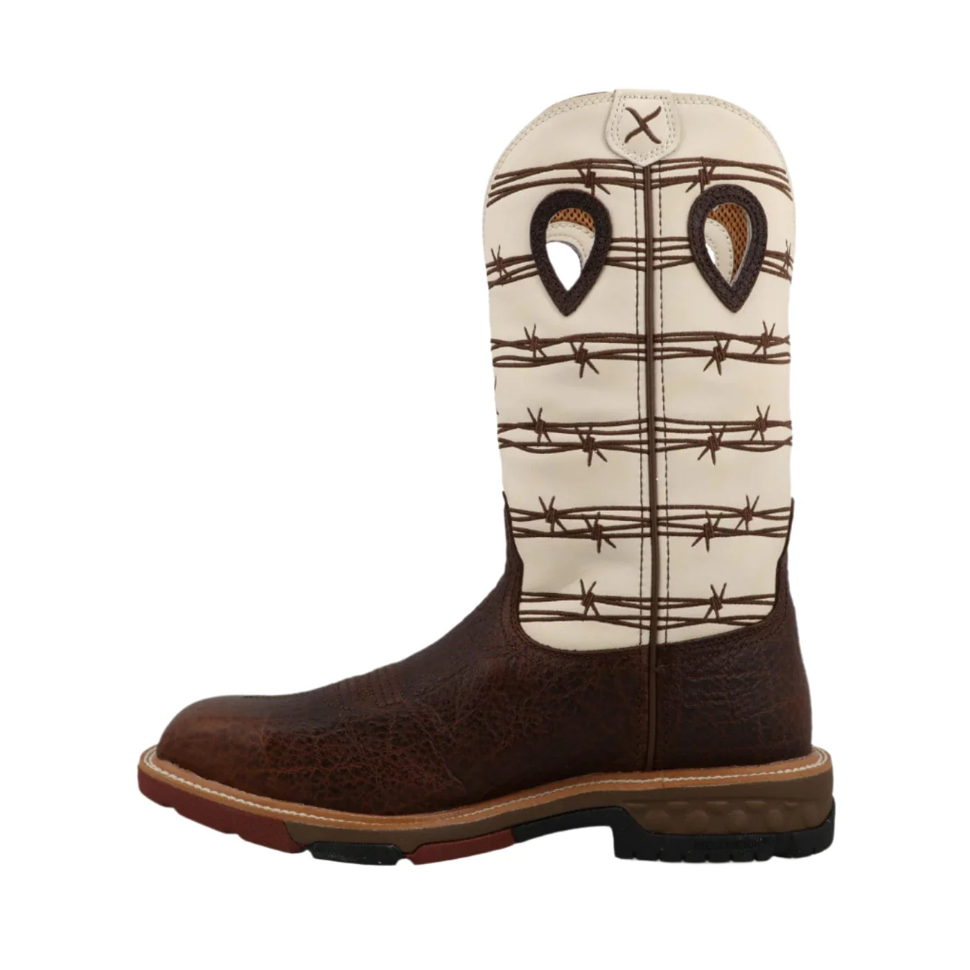 Twisted X Men's Steel Toe Brown Elephant Print Western Work Boot MXBA006 - Image 2
