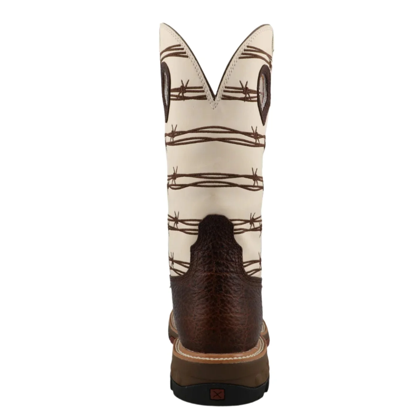 Twisted X Men's Steel Toe Brown Elephant Print Western Work Boot MXBA006 - Image 5