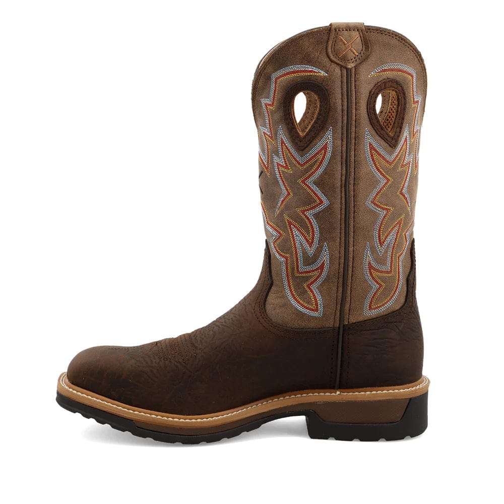 Twisted X Men's Taupe Brown & Bomber Western Work Boots MLCA001 - Image 4