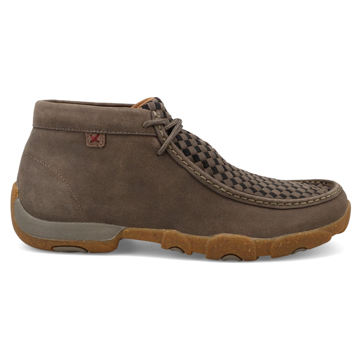 Twisted X Men's Taupe Grey & Black Chukka Driving Moc Shoe MDM0097 - Image 4