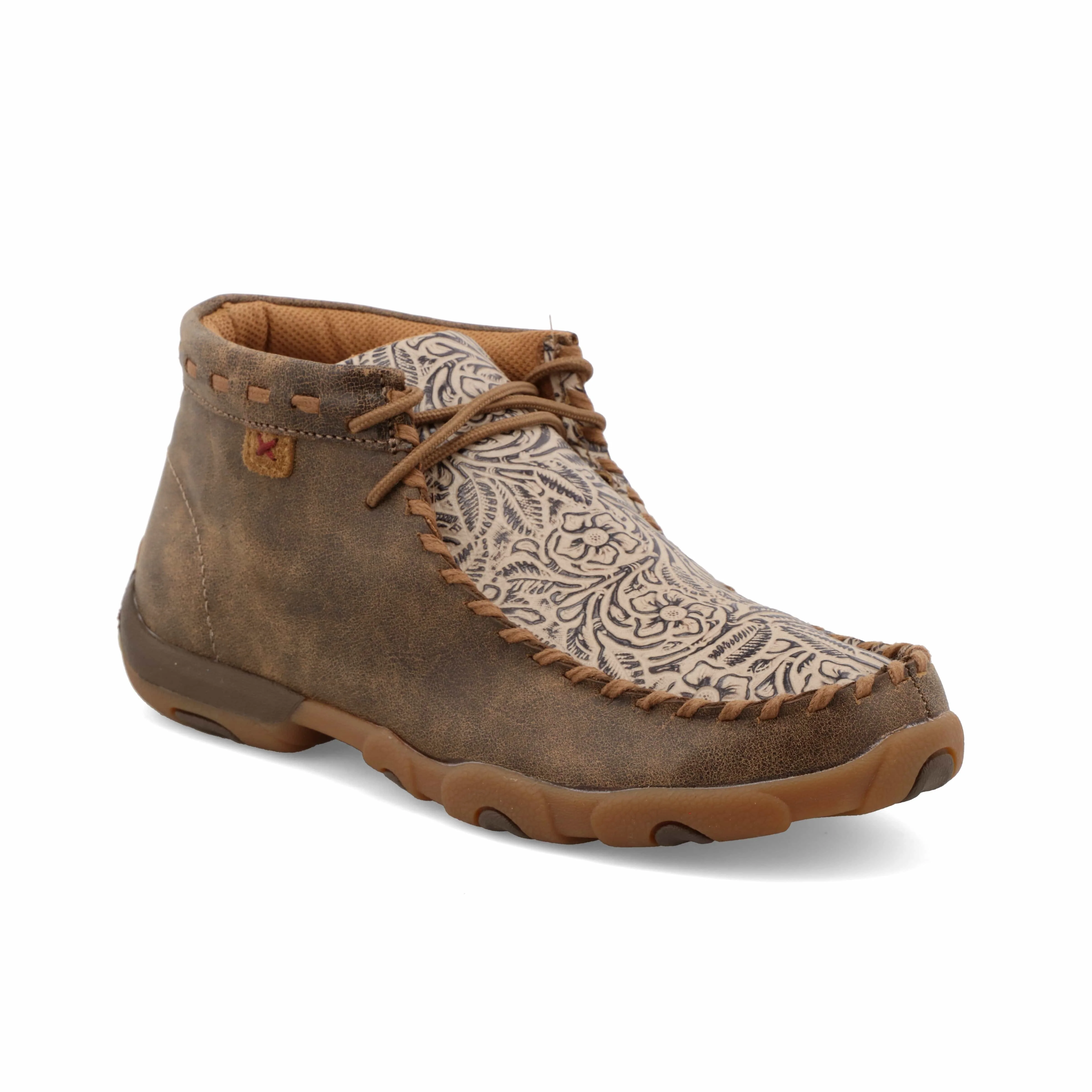 Twisted X Women's Bomber & Nude Print Chukka Driving Moc Shoe WDM0080