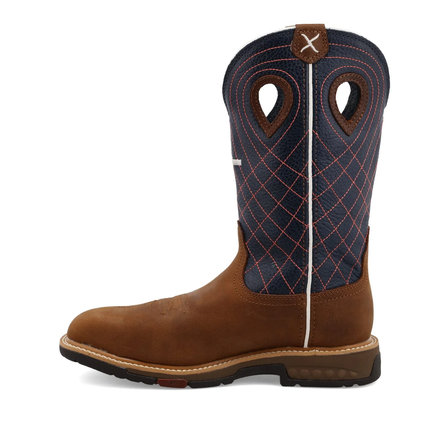 Twisted X Women's Brown & vy Western Work Boot WXBAW01 - Image 2