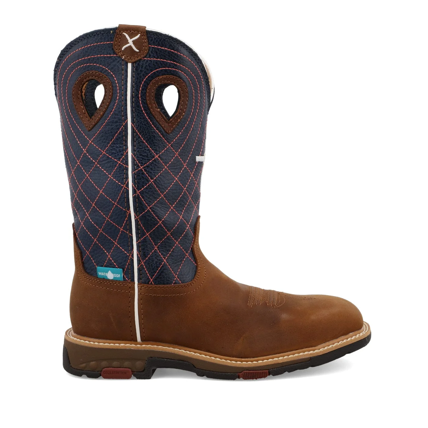 Twisted X Women's Brown & vy Western Work Boot WXBAW01 - Image 4
