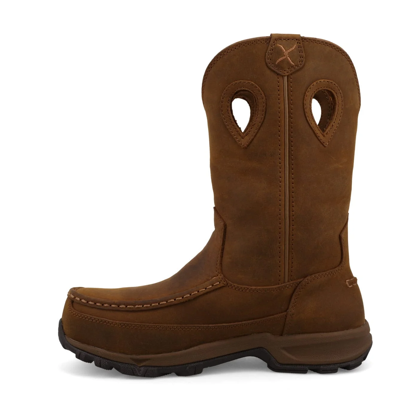 Twisted X Women's Brown Pull On Hiker Work Boot WHKBNW1 - Image 2