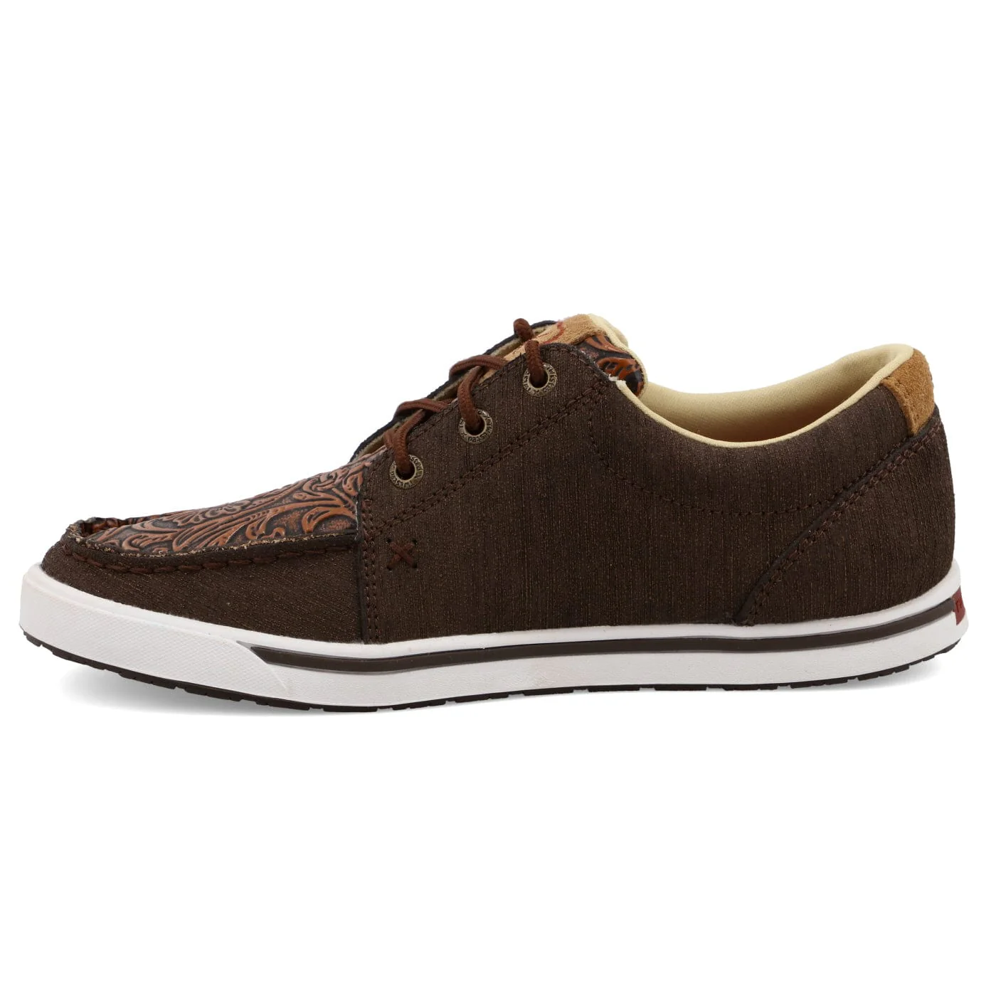 Twisted X Women's Cocoa & Tooled Brown Kicks Shoe WCA0065 - Image 2