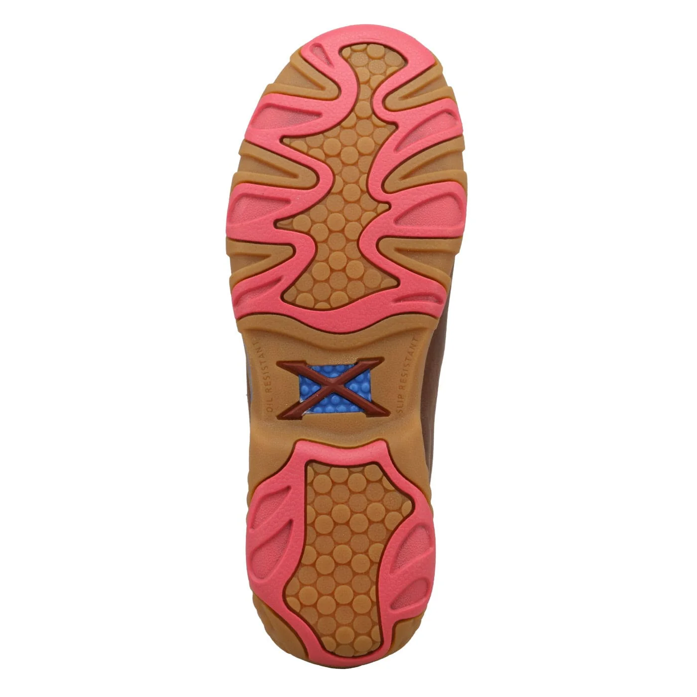 Twisted X Women's Dark Tan & Pink Chukka Driving Moc Shoe WDMX004 - Image 3