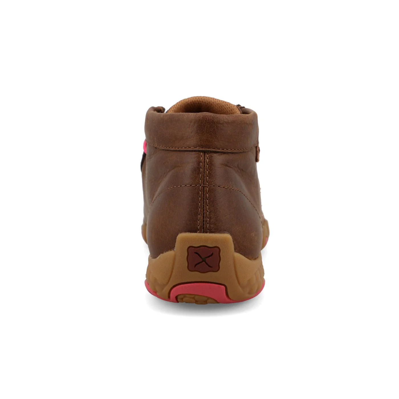 Twisted X Women's Dark Tan & Pink Chukka Driving Moc Shoe WDMX004 - Image 6