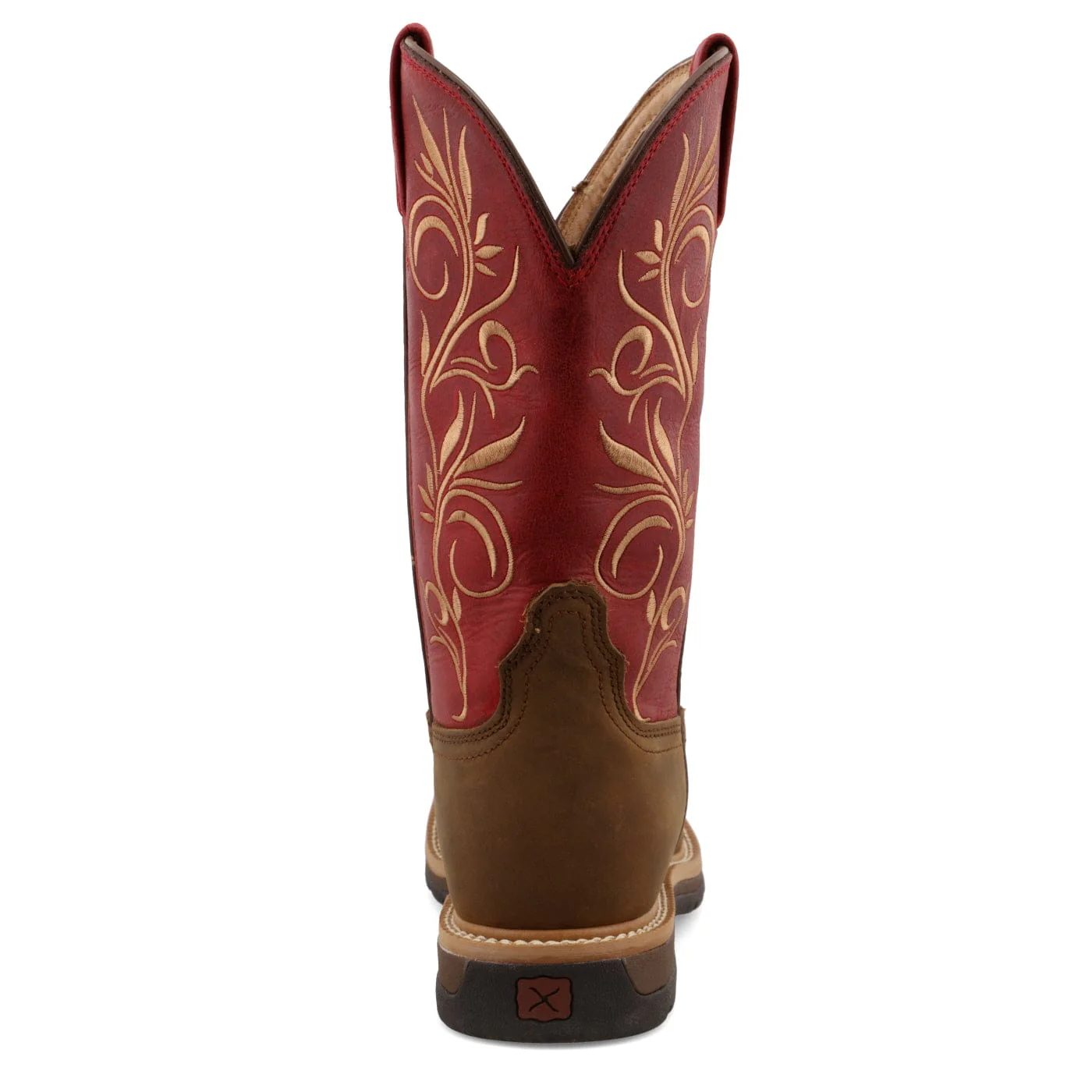Twisted X Women's Distressed Latigo & Red Western Work Boot WLCS003 - Image 6