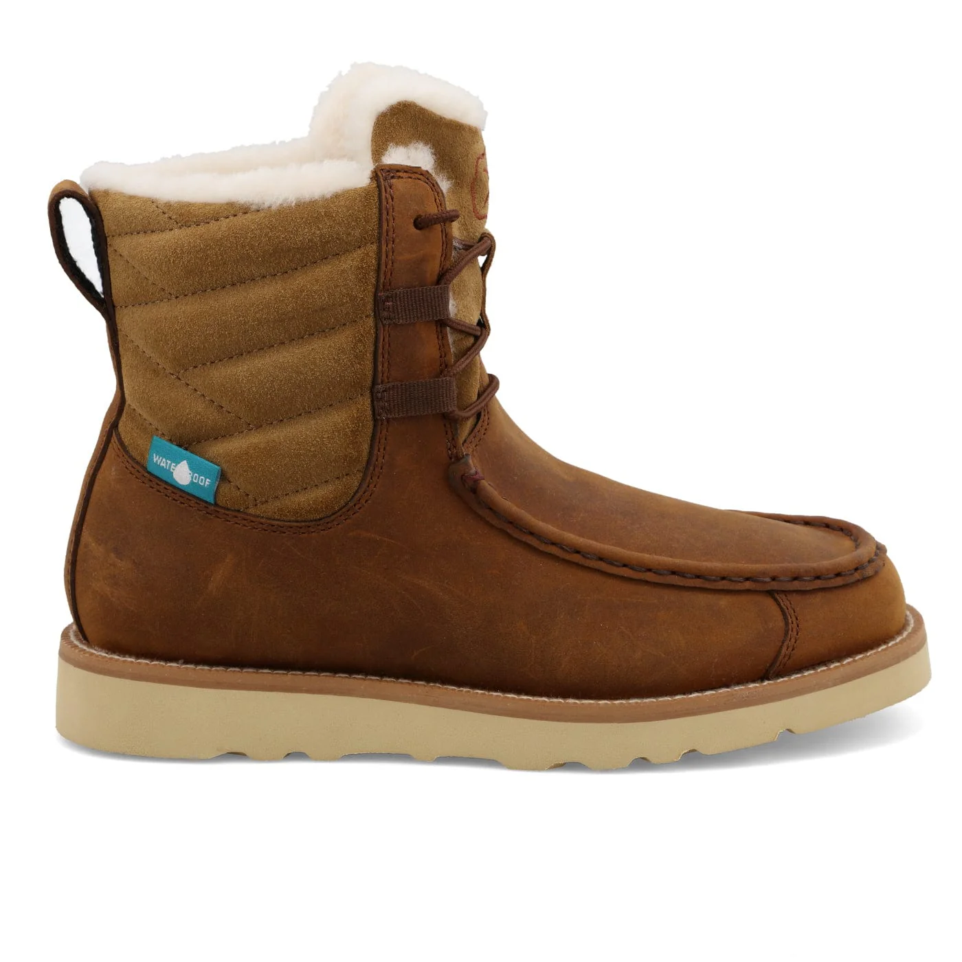Twisted X Women's Oiled Saddle & Tan Wedge Sole Boot WCA0055 - Image 4