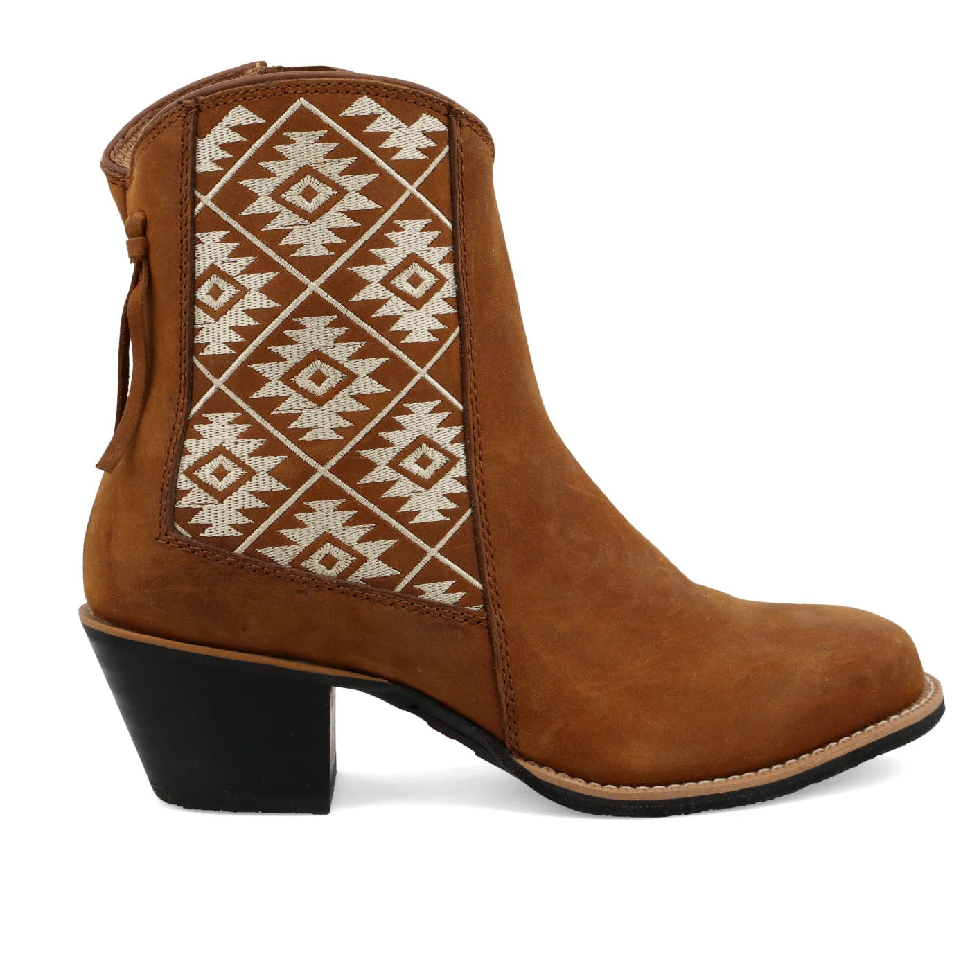 Twisted X Women's Oiled Saddle & Tan Western Bootie WWF0010 - Image 3