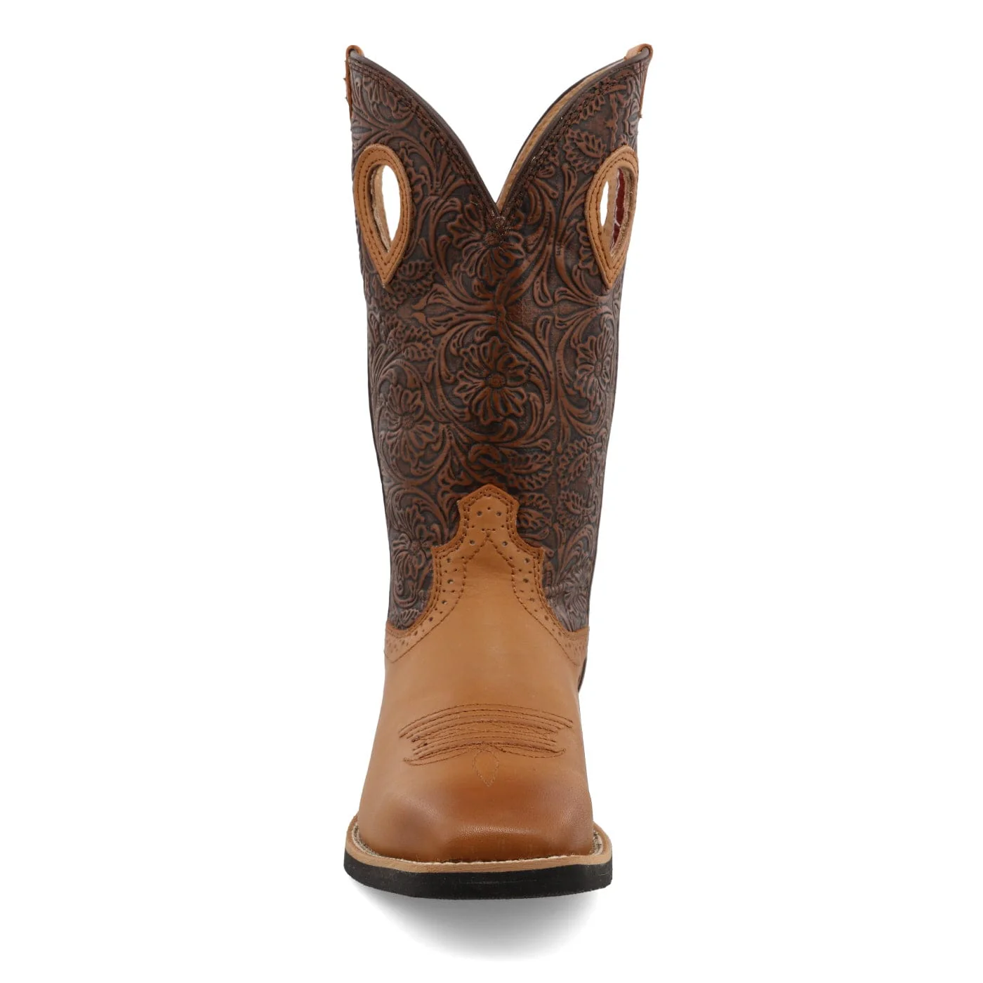 Twisted X Women's Tan & Tooled Ruff Stock Western Boot WRS0035 - Image 3