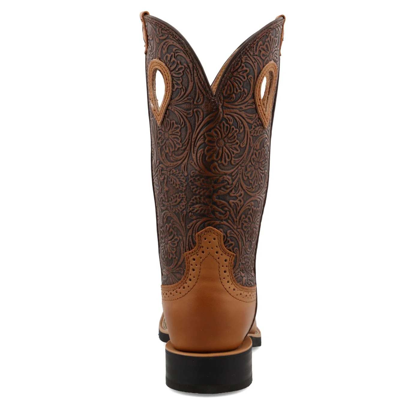 Twisted X Women's Tan & Tooled Ruff Stock Western Boot WRS0035 - Image 5