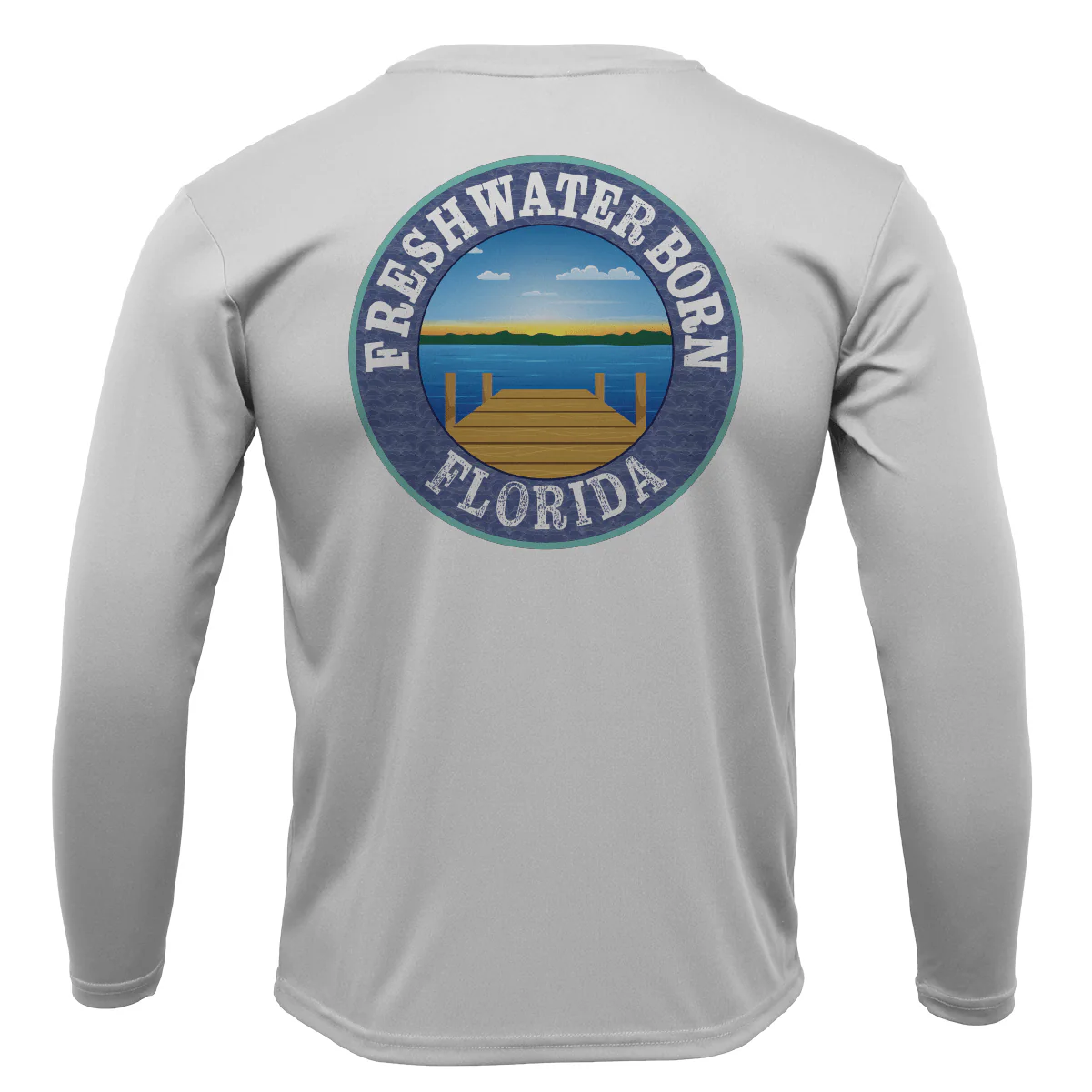 UCF Black and Gold Freshwater Born Boy's Long Sleeve UPF 50+ Dry-Fit Shirt - Image 2