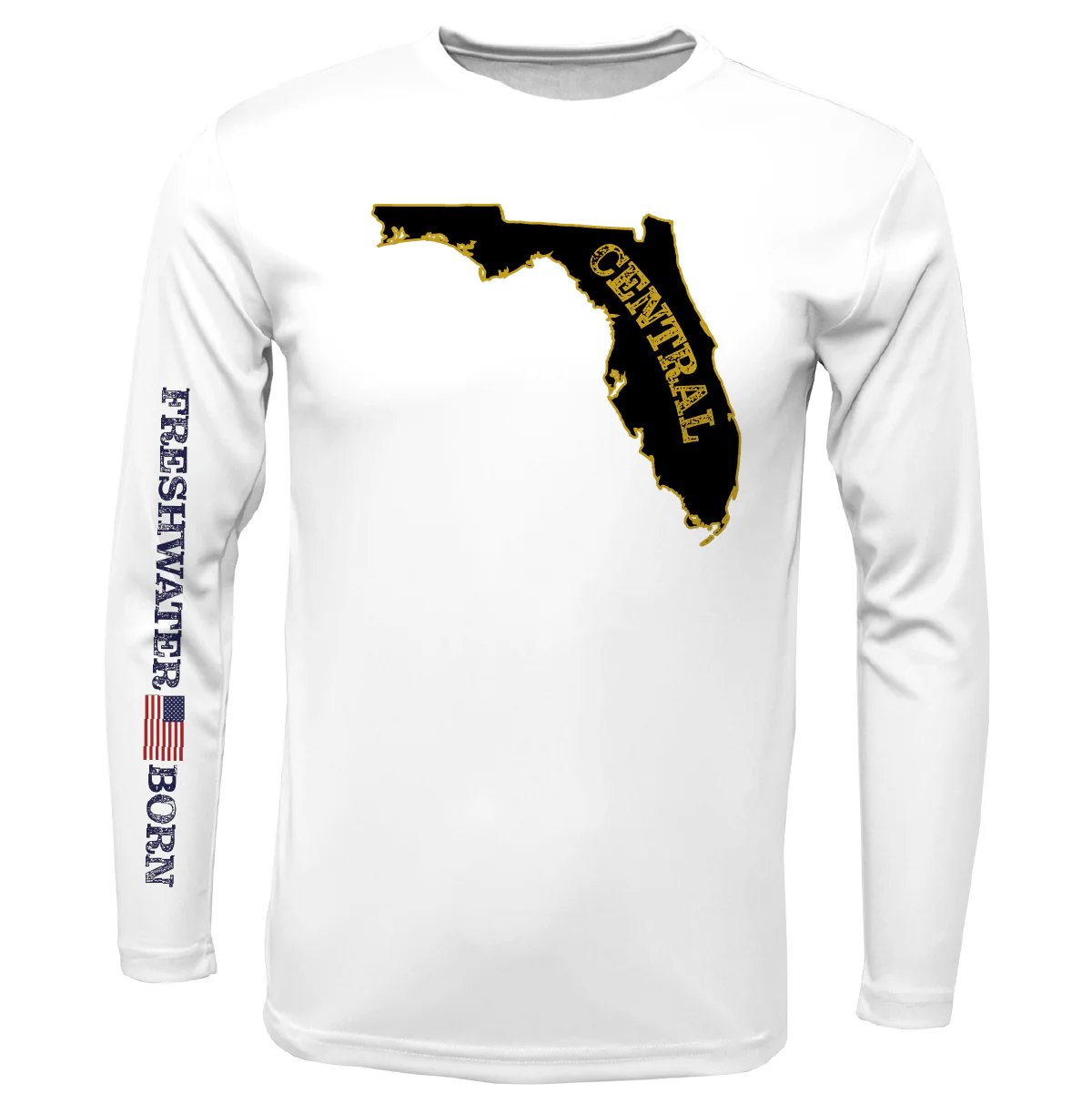 UCF Black and Gold Freshwater Born Boy's Long Sleeve UPF 50+ Dry-Fit Shirt - Image 5