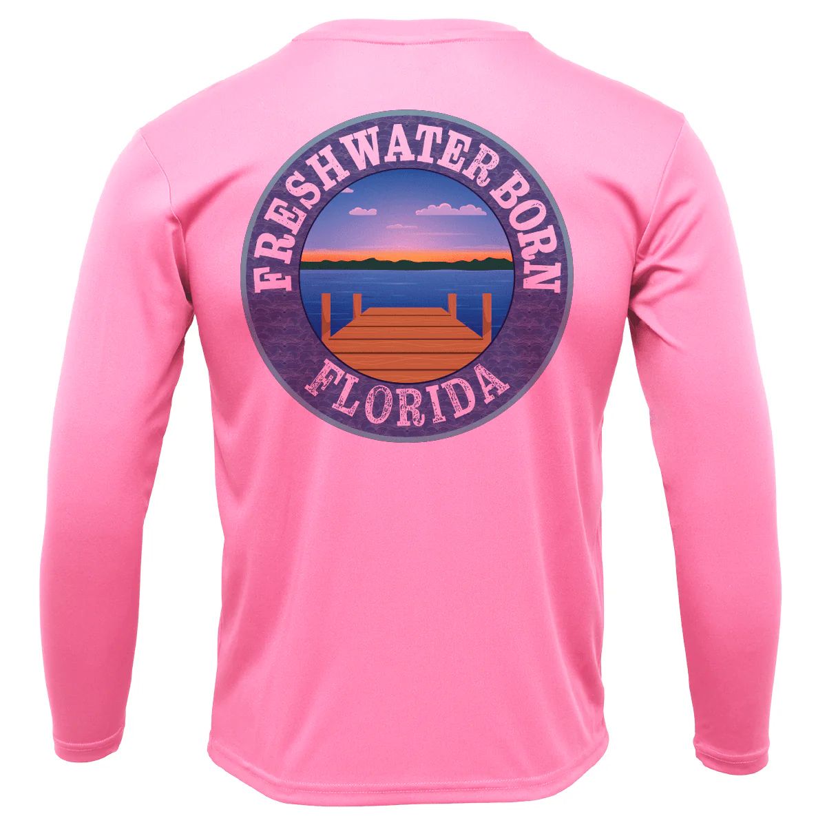 UCF Black and Gold Freshwater Born Girl's Long Sleeve UPF 50+ Dry-Fit Shirt - Image 2